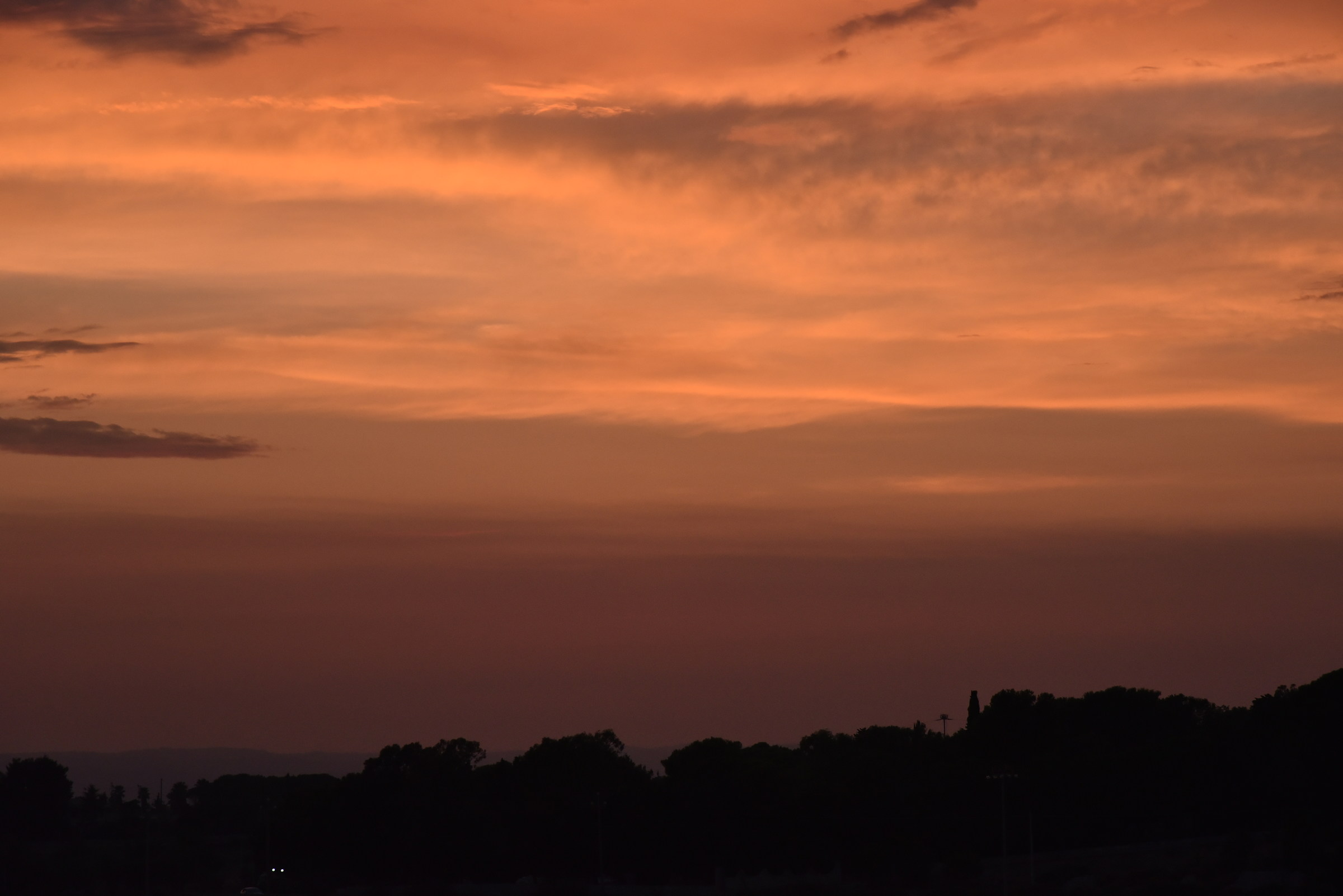 The colors of the sunset