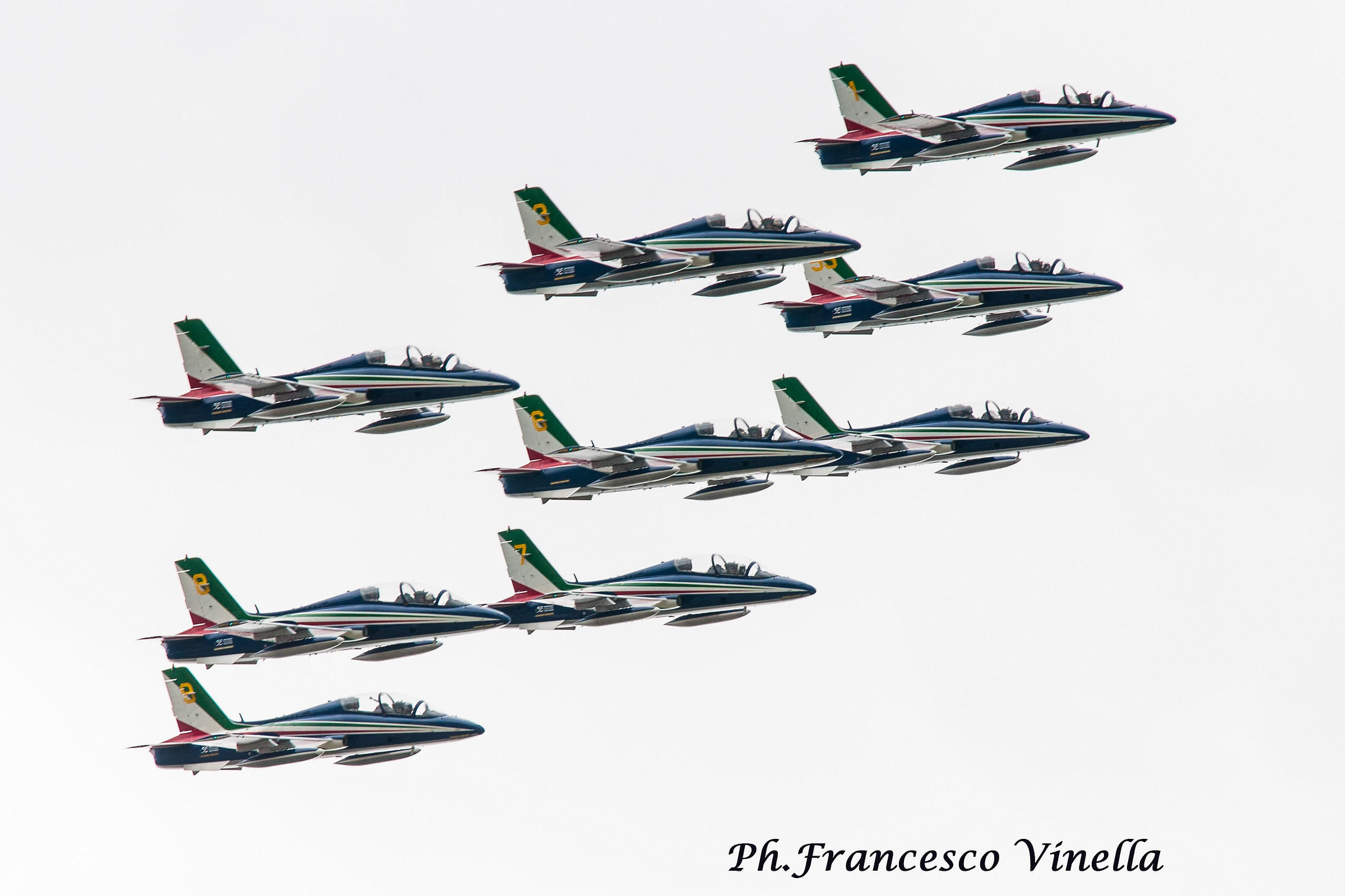 Tricolor arrows in Peschiera del Garda (vr)