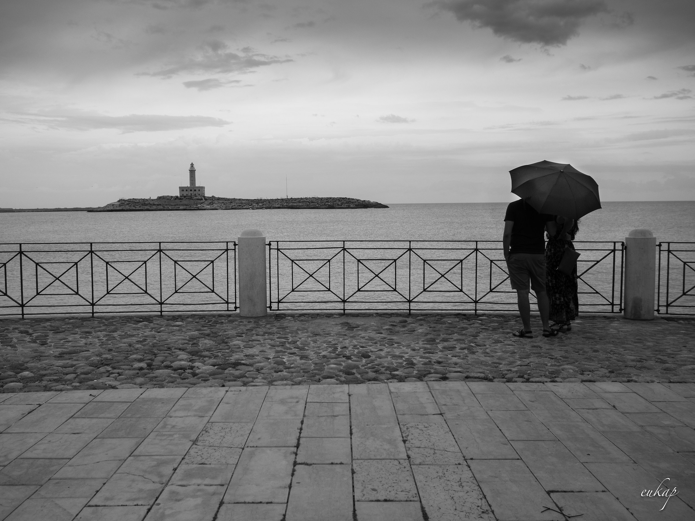 Looking at the lighthouse
