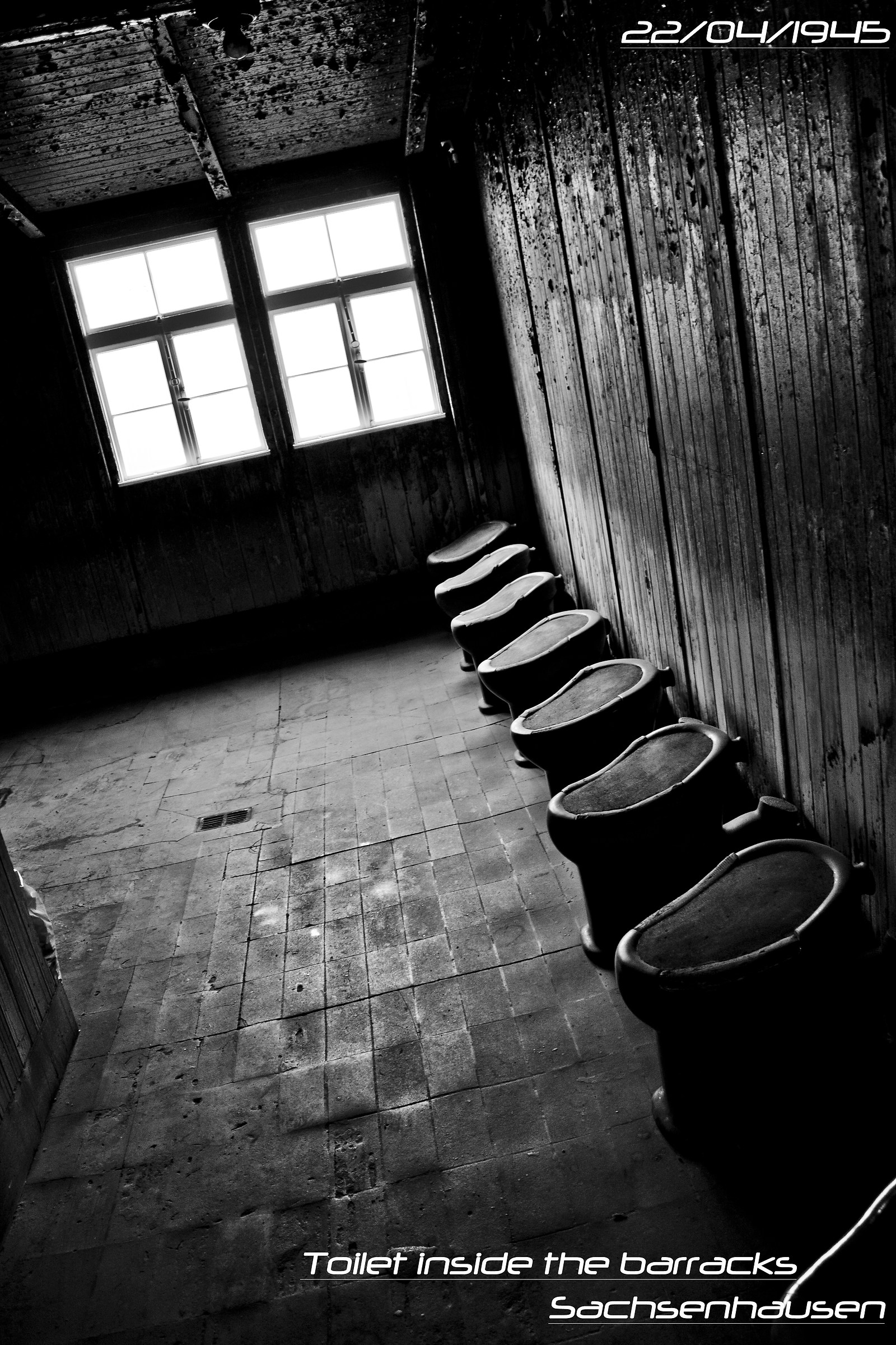 Toilet in the Barrack - Sachsenhausen