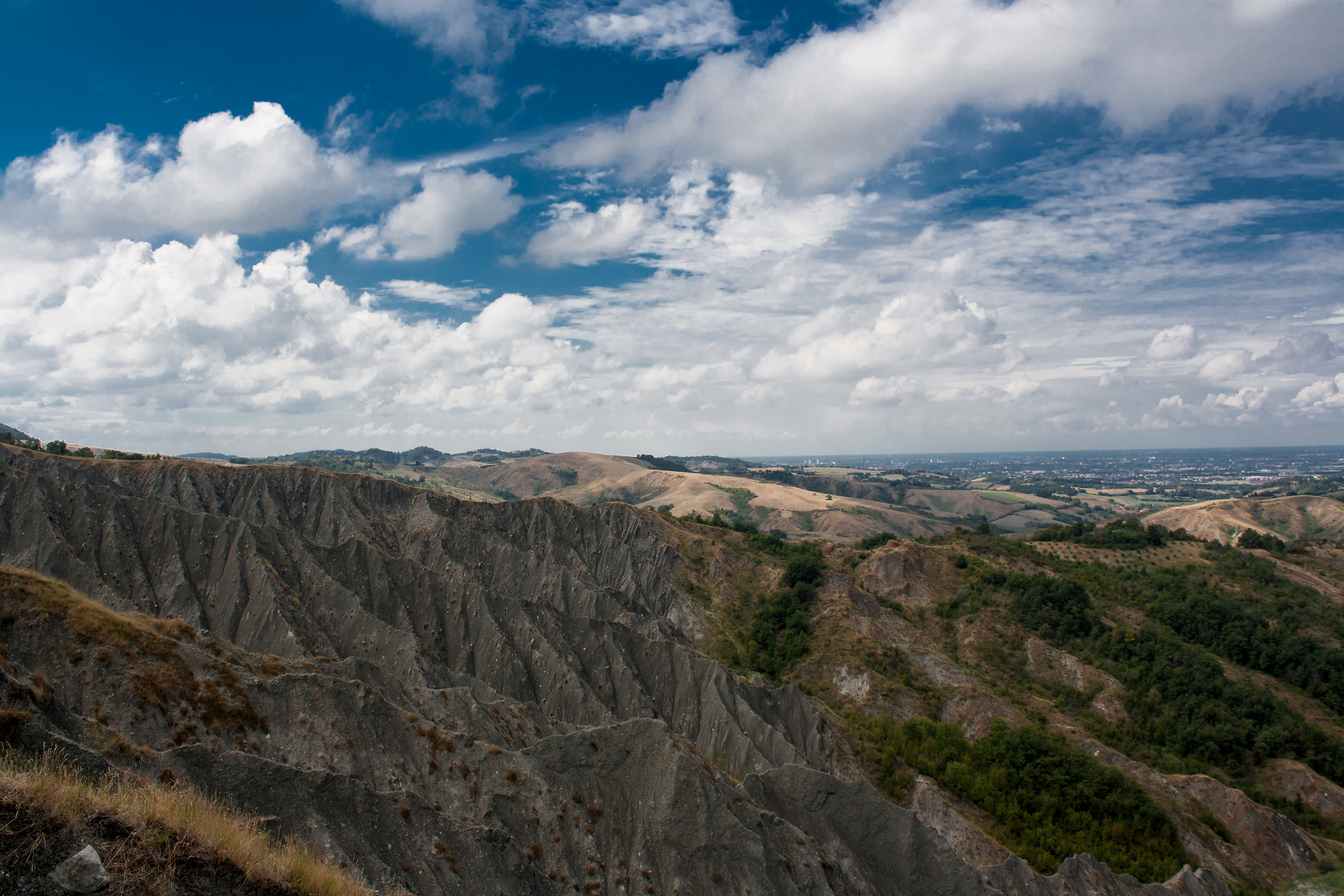The sky over the badlands