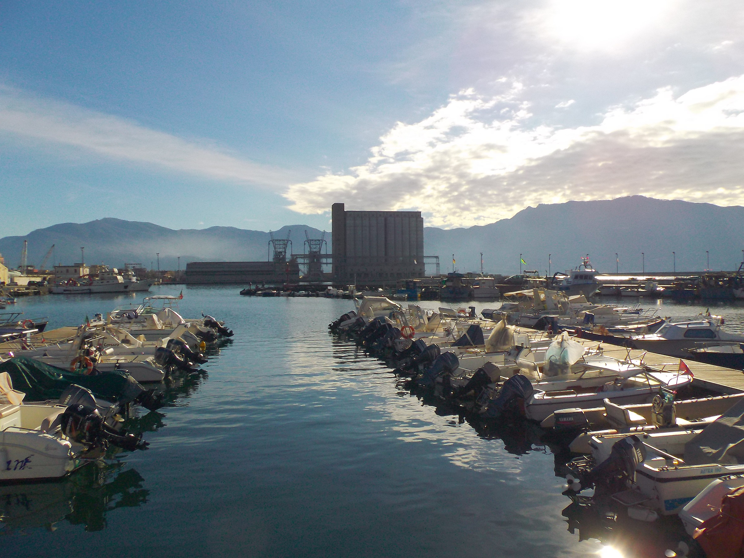 The port of Torre Annunziata in the morning