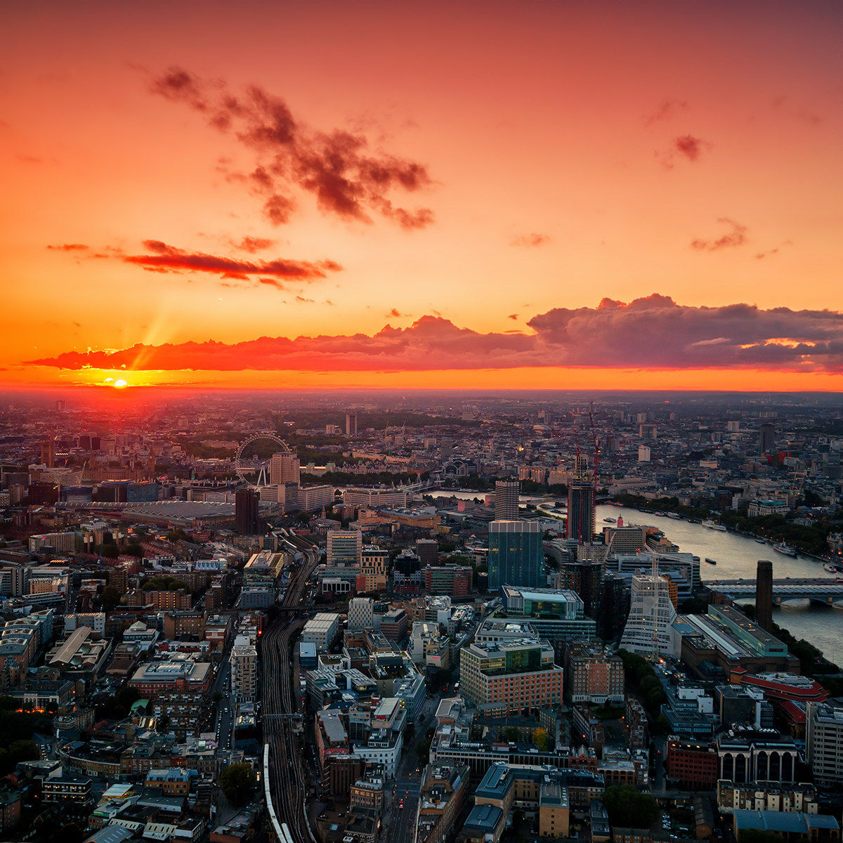 Sunset from shard