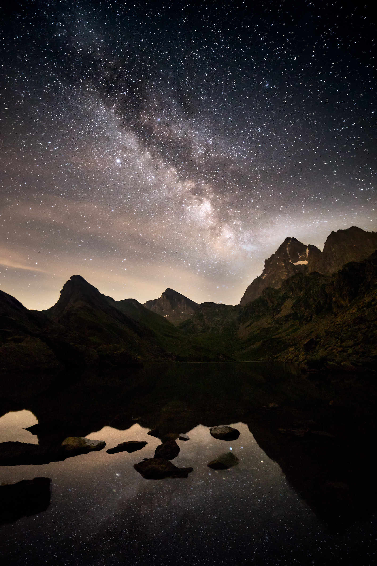 Via Lattea su Lago Fiorenza, Pian del Re