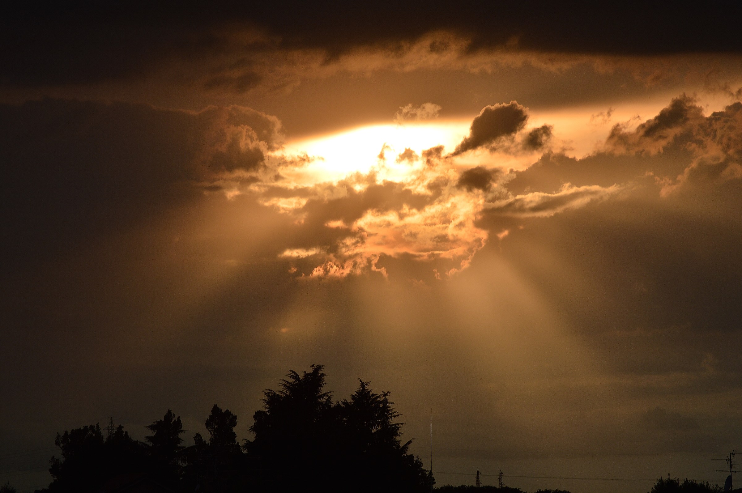 sunset in the clouds