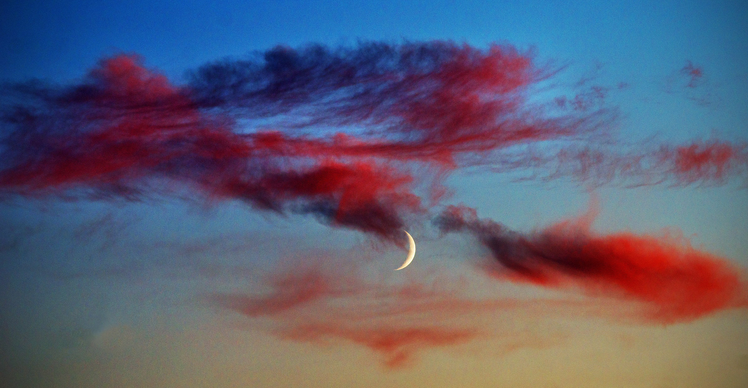 New Moon, at Sunset