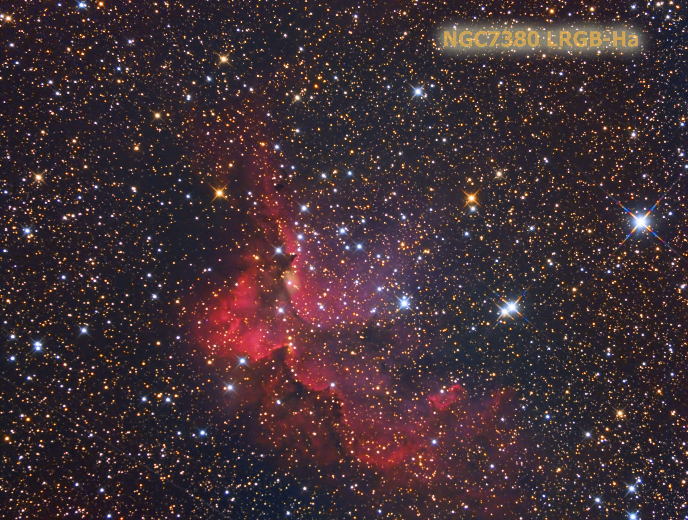 ngc7380  Wizard Nebula in Cefeo
