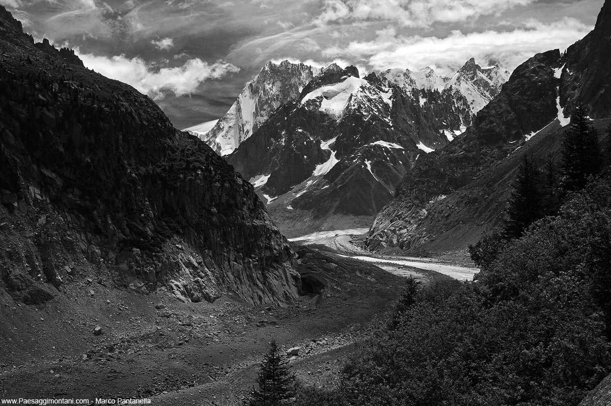 Mer de Glace and Grandes Jorasses