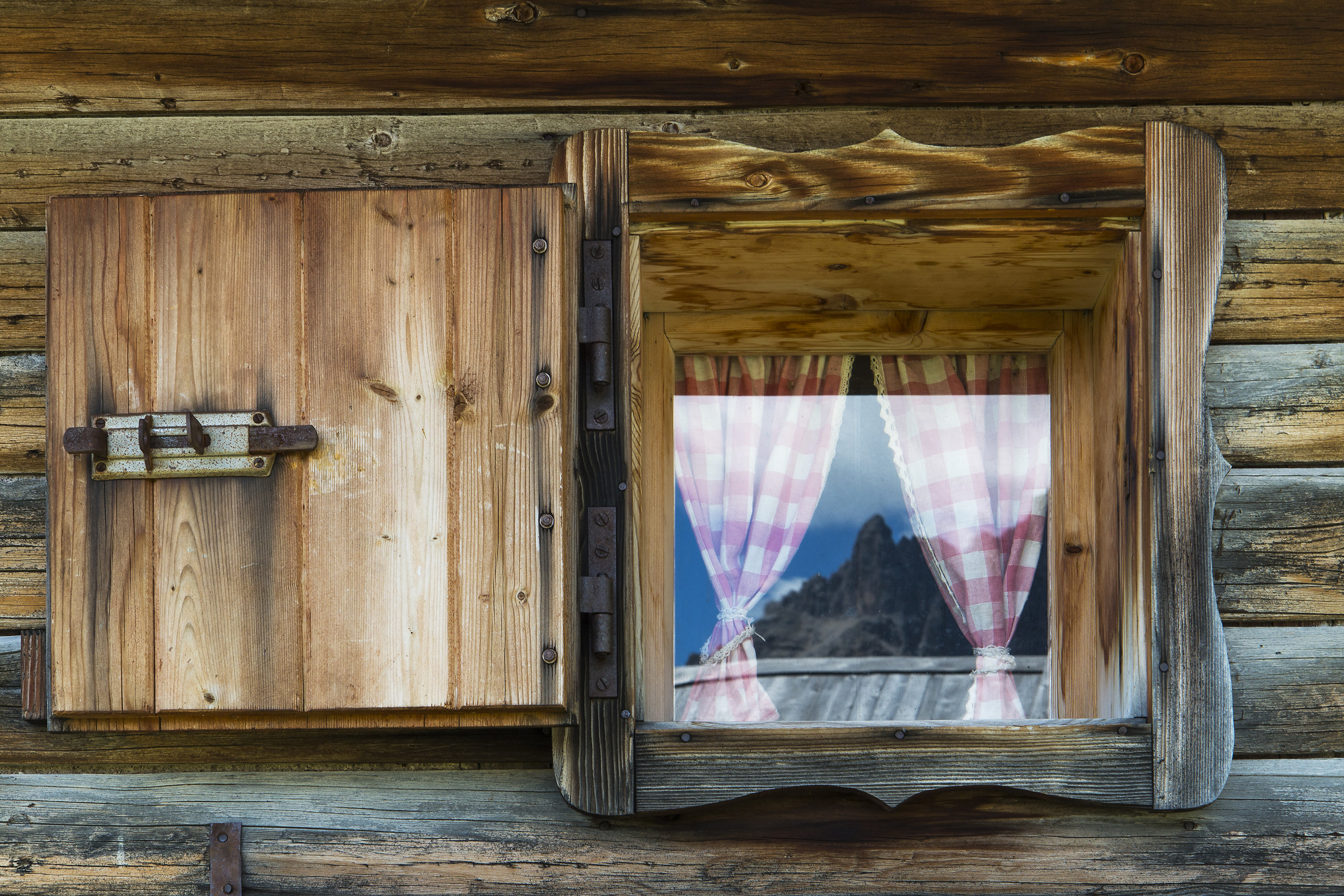 The mountain ... in the window