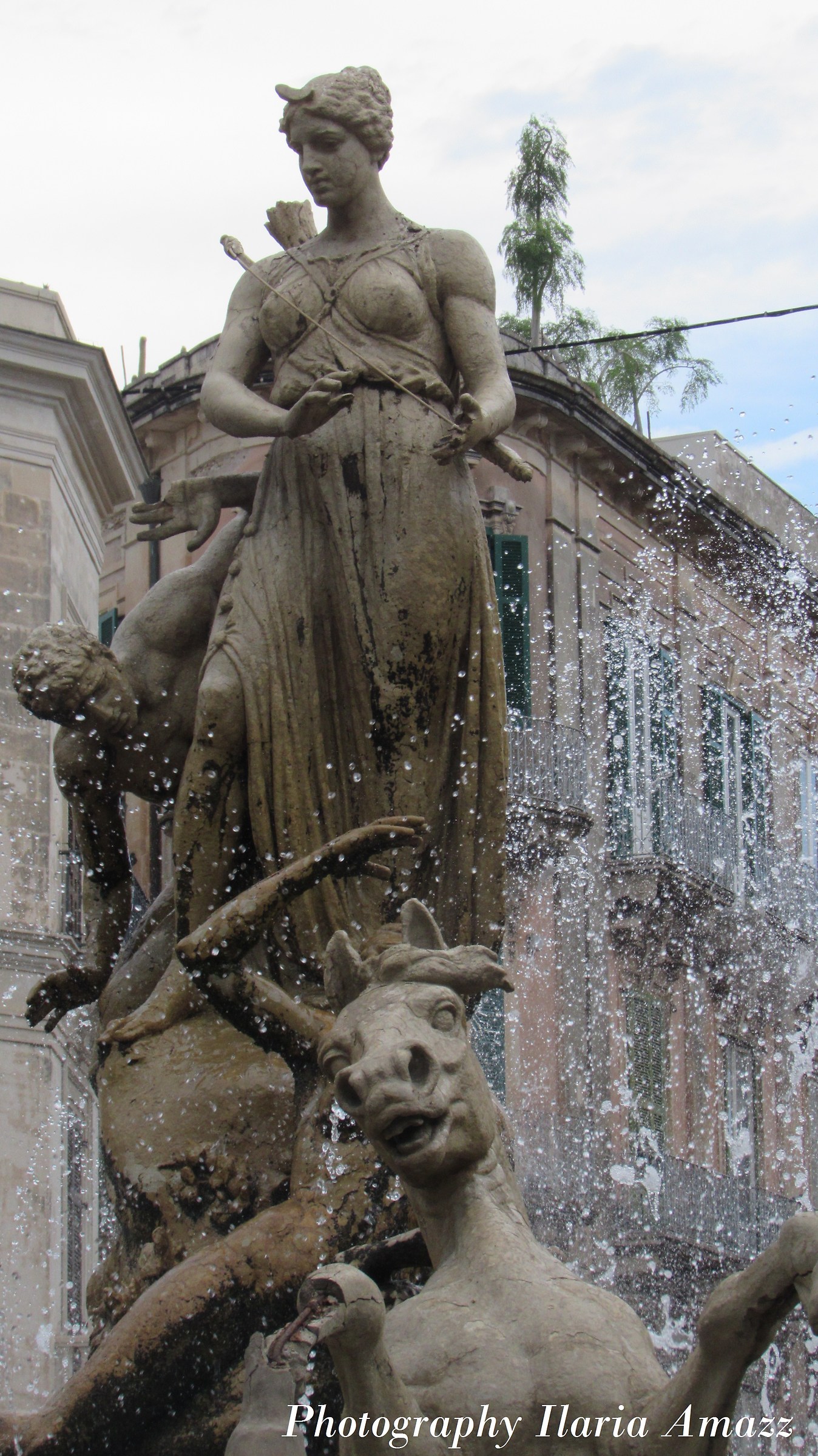 Fountain of Diana, goddess of the hunt, Syracuse