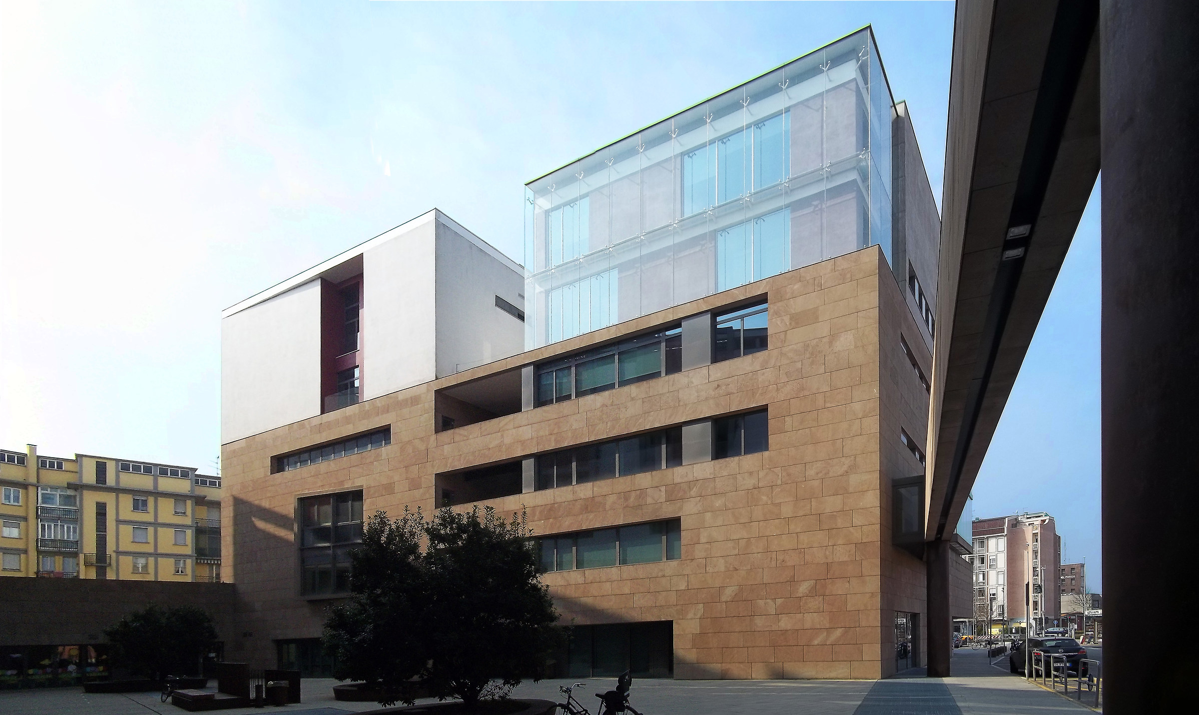 Another view of the new buildings in the former trail