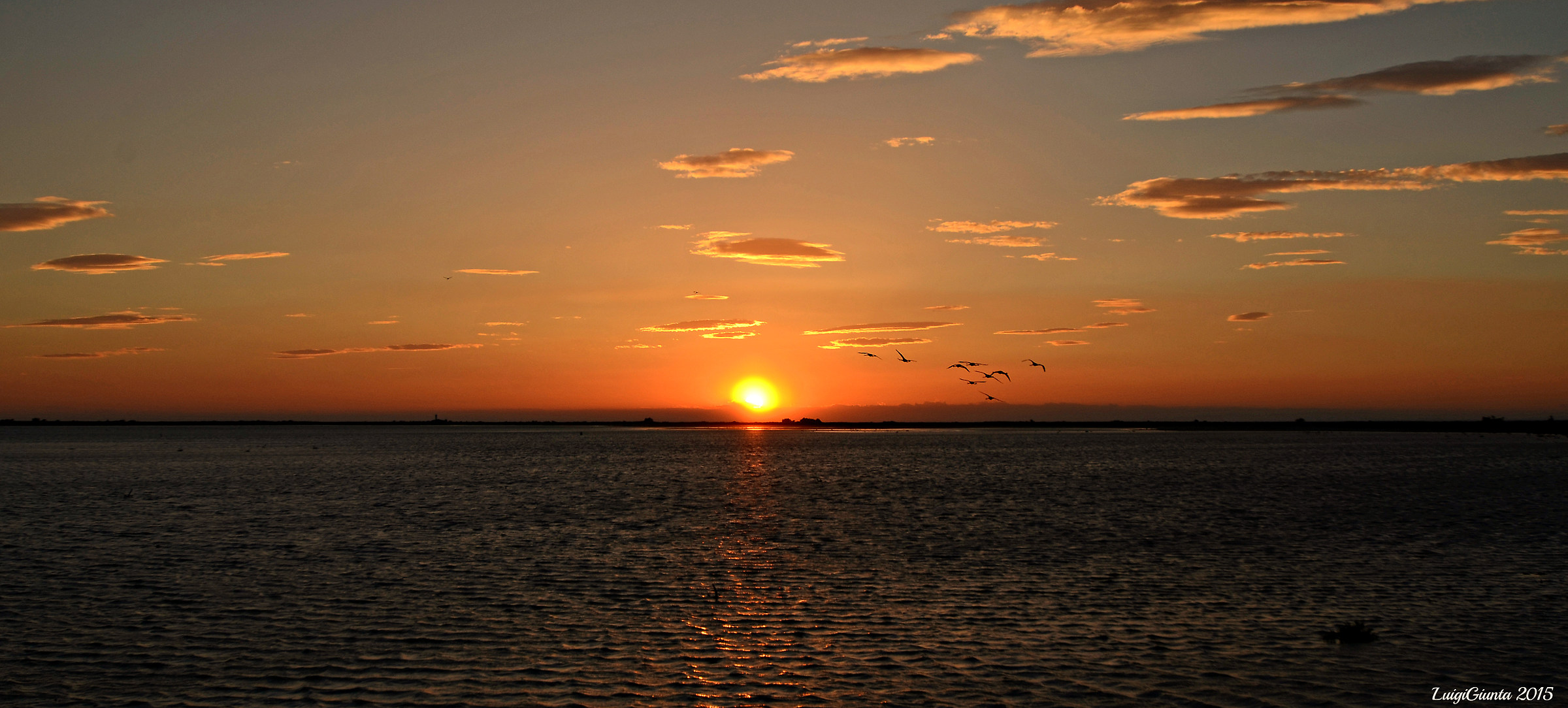Tramonto sulla Camargue