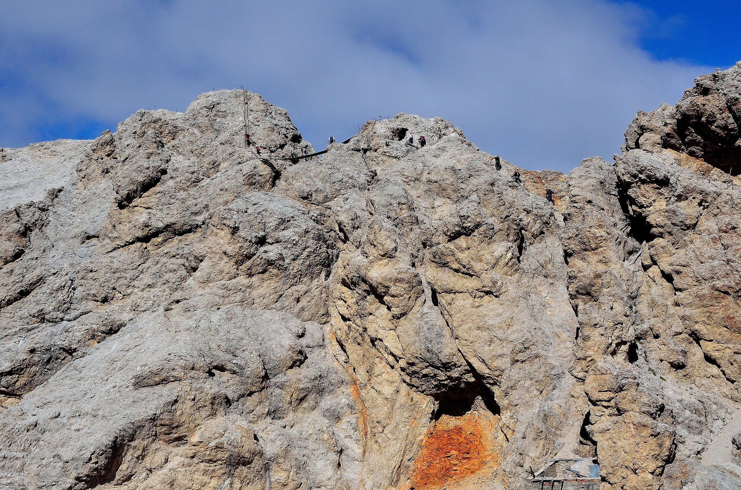 ferrata Dibona on crystal