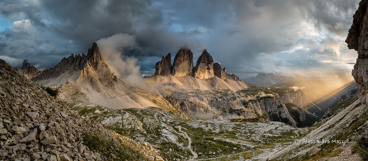 Lights on the Three Peaks