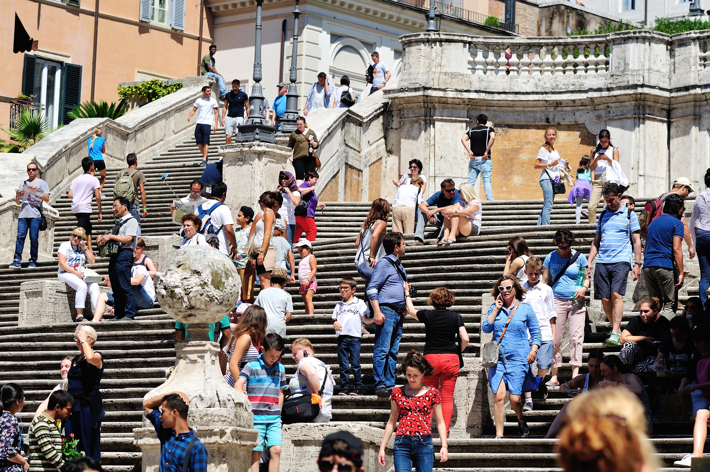 Roma-Una magnifica giornata a Trinità dei Monti