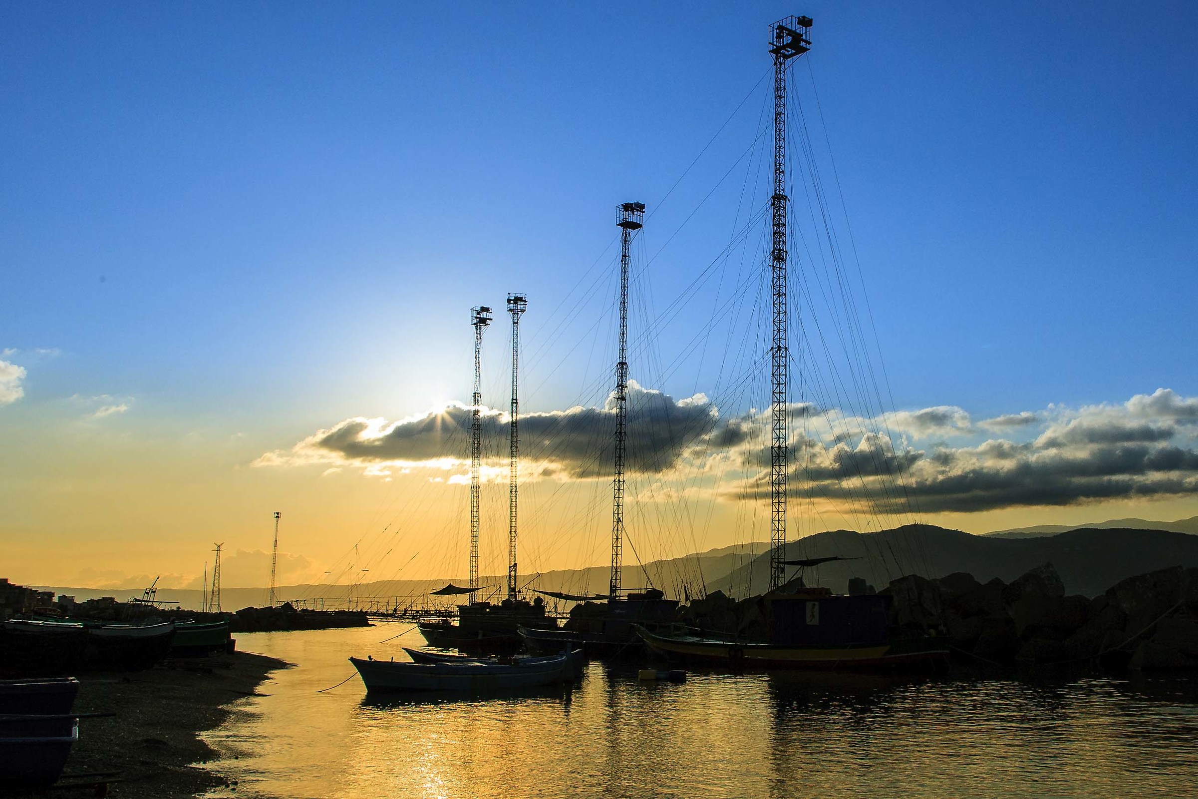 Spadare the morning - Strait of Messina -