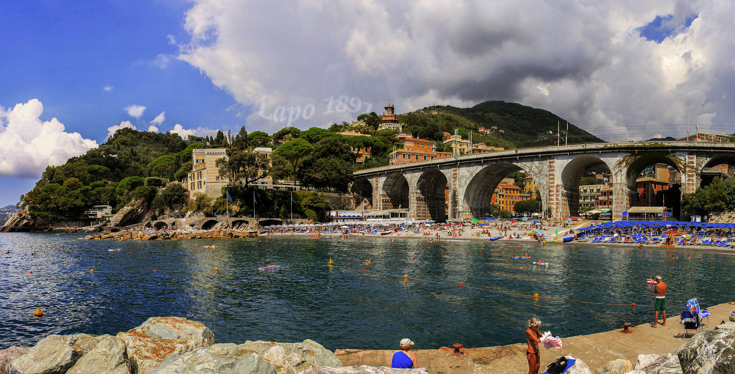 cartolina da Zoagli Liguria