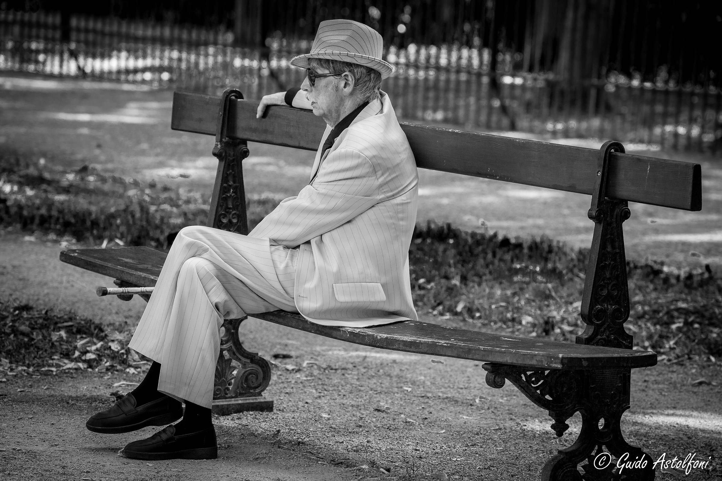 The man in white - Parc de la Pépinière - Nanc...