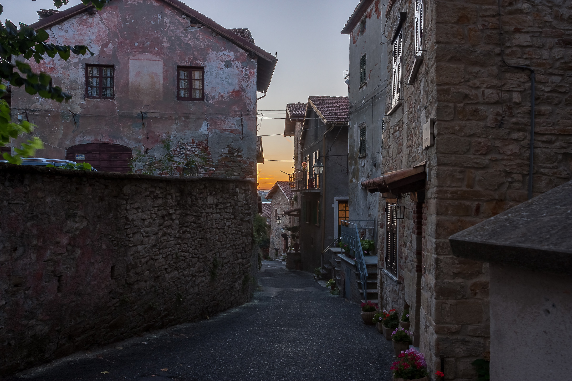 sunset at the castle 2