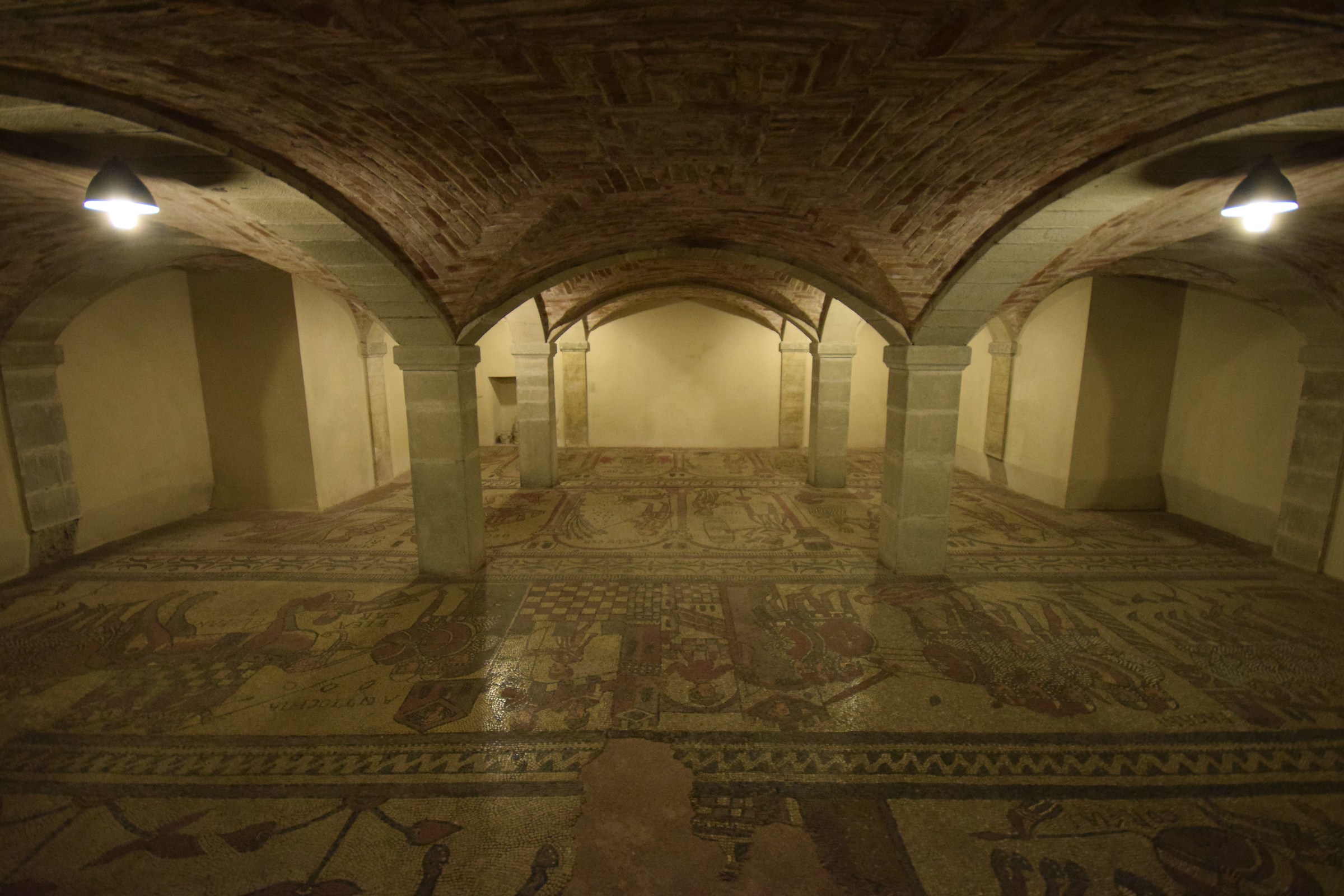 Mosaico pavimentale Abbazia di San Colombano