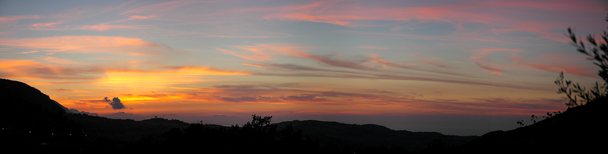 4 scatti uniti - Tramonto su Termini Imerese
