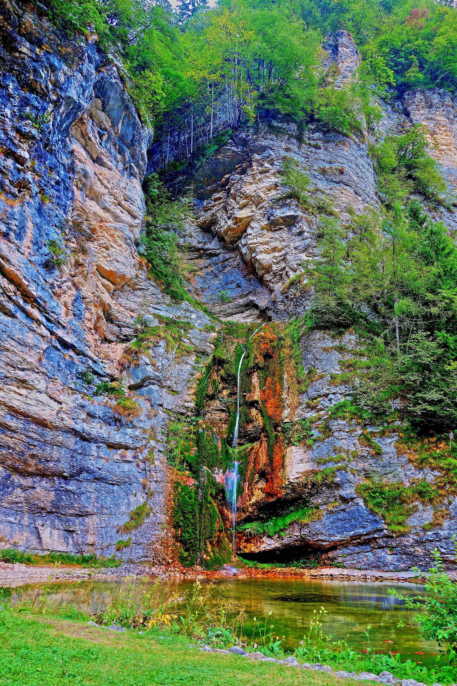 waterfall Tesino HDR