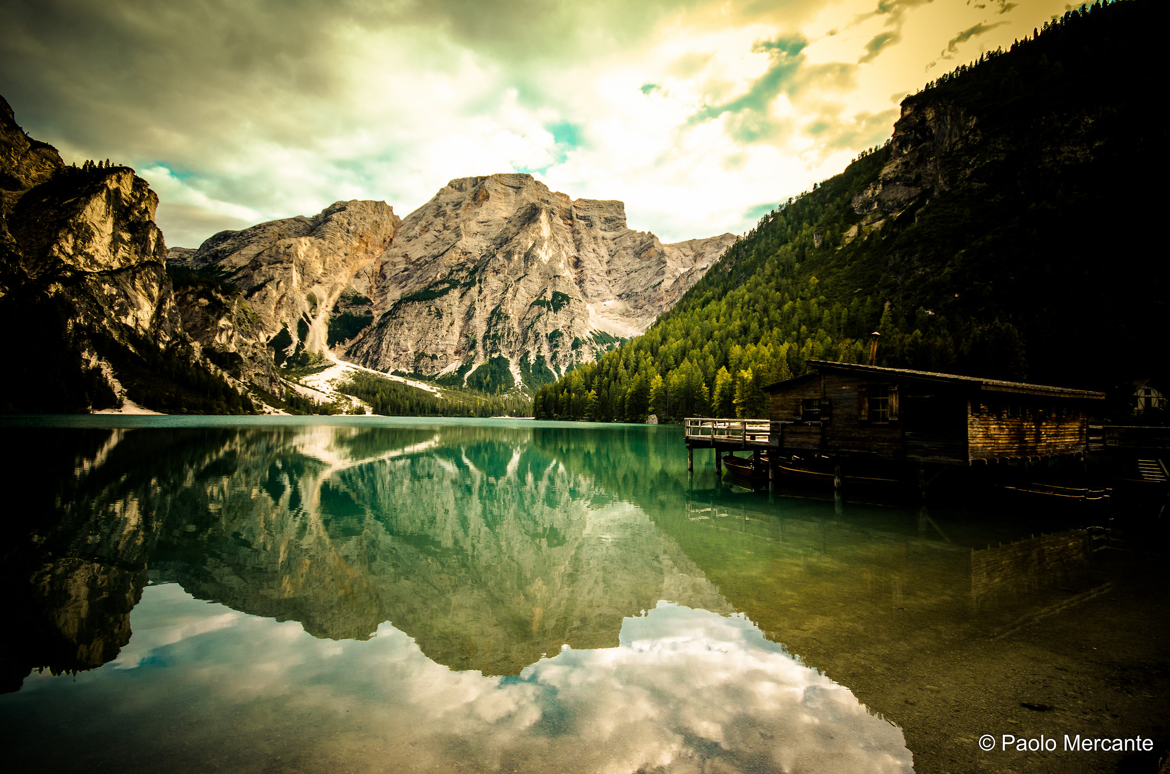 Sunset - Braies Lake