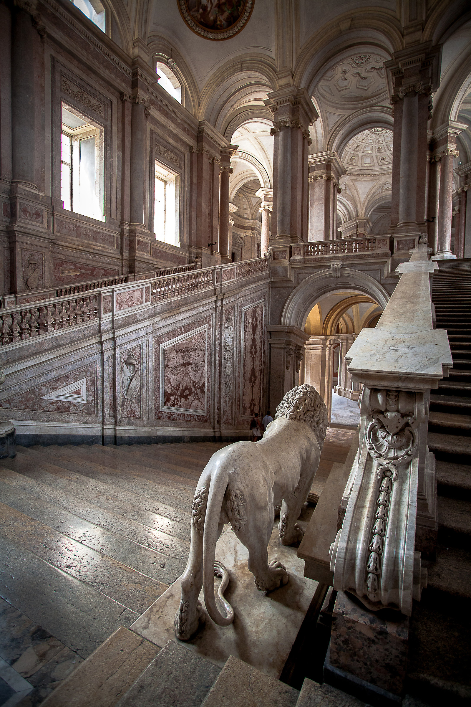 Reggia di Caserta - Detail of the staircase