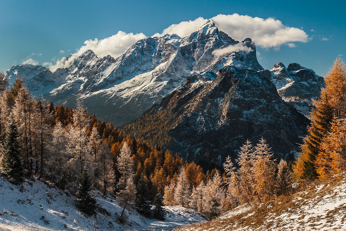 Monte Civetta, prime nevicate