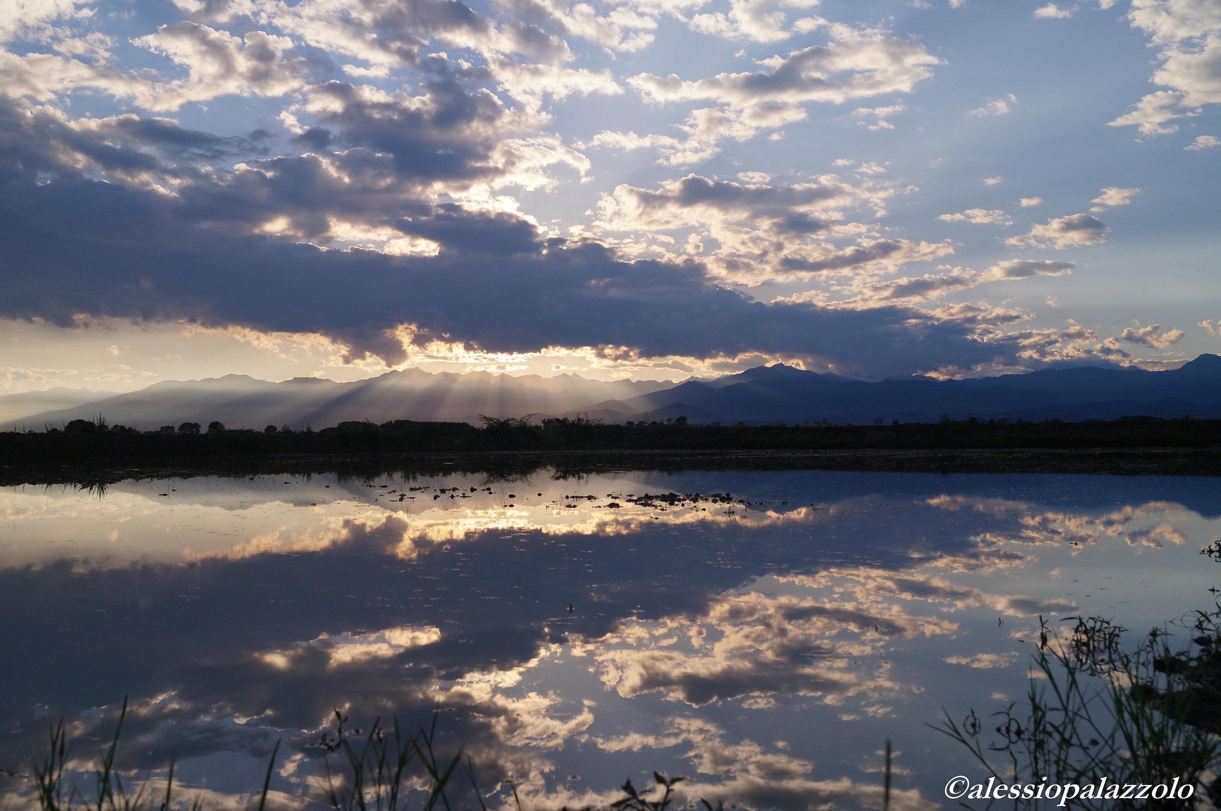 Prealpi biellesi dalle risaie