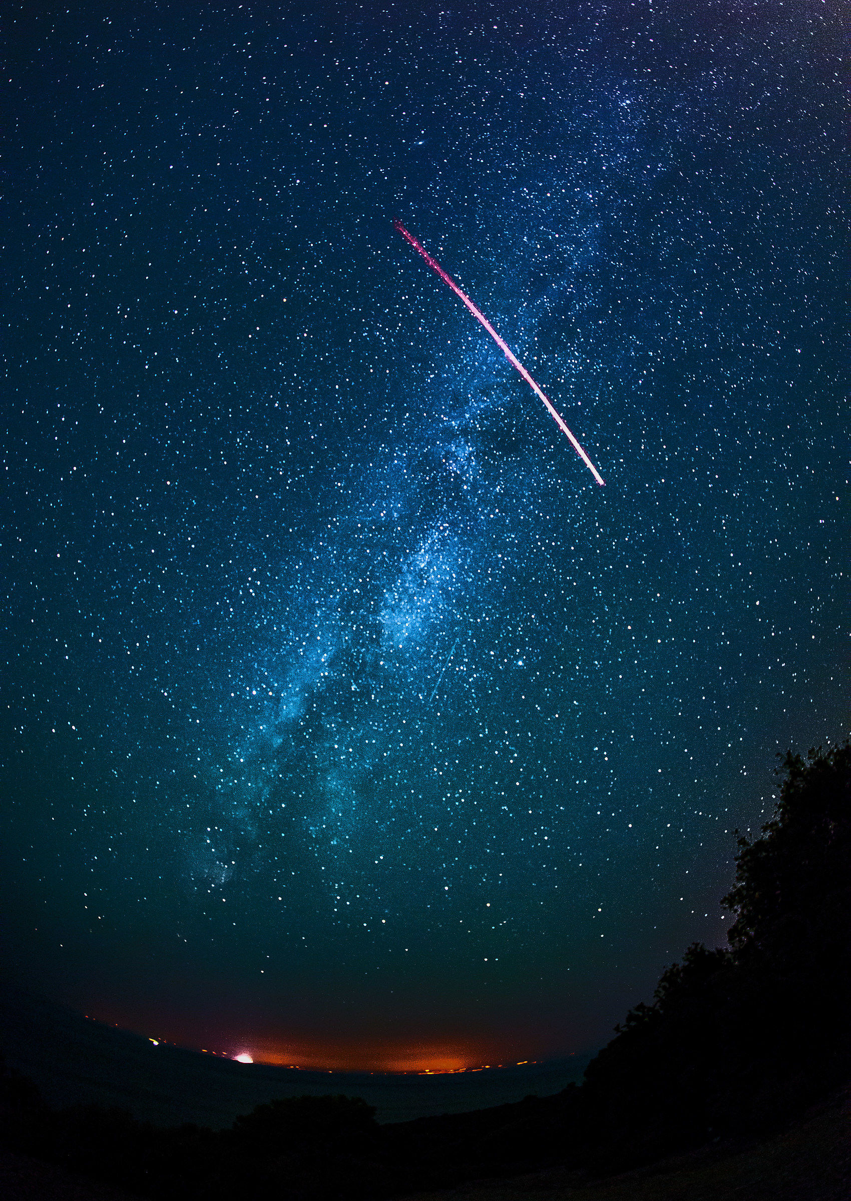 Perseide, cliff Pomonte, Elba