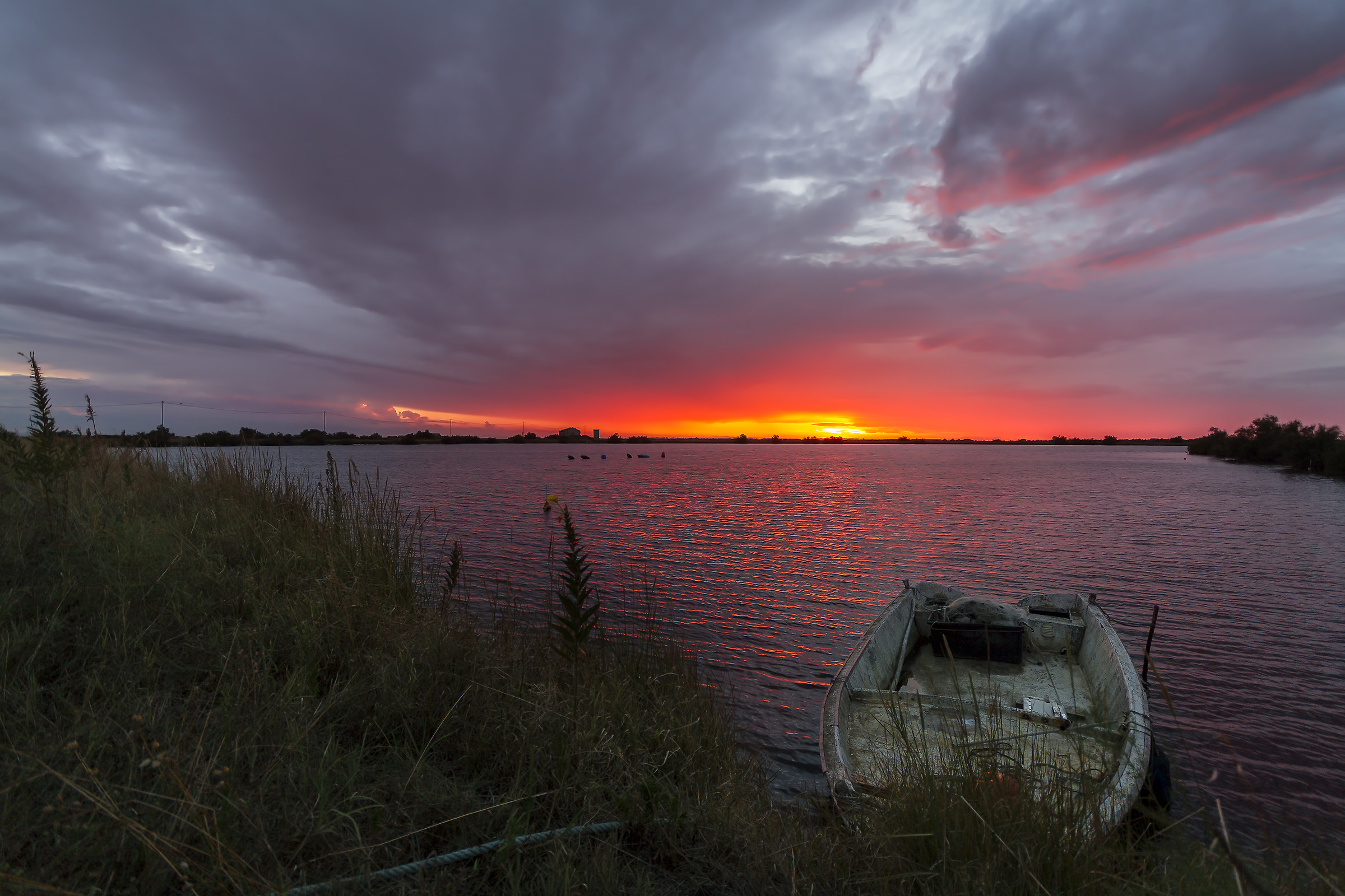 Tramonto sulle Valli di Comacchio.....Lido di Spina
