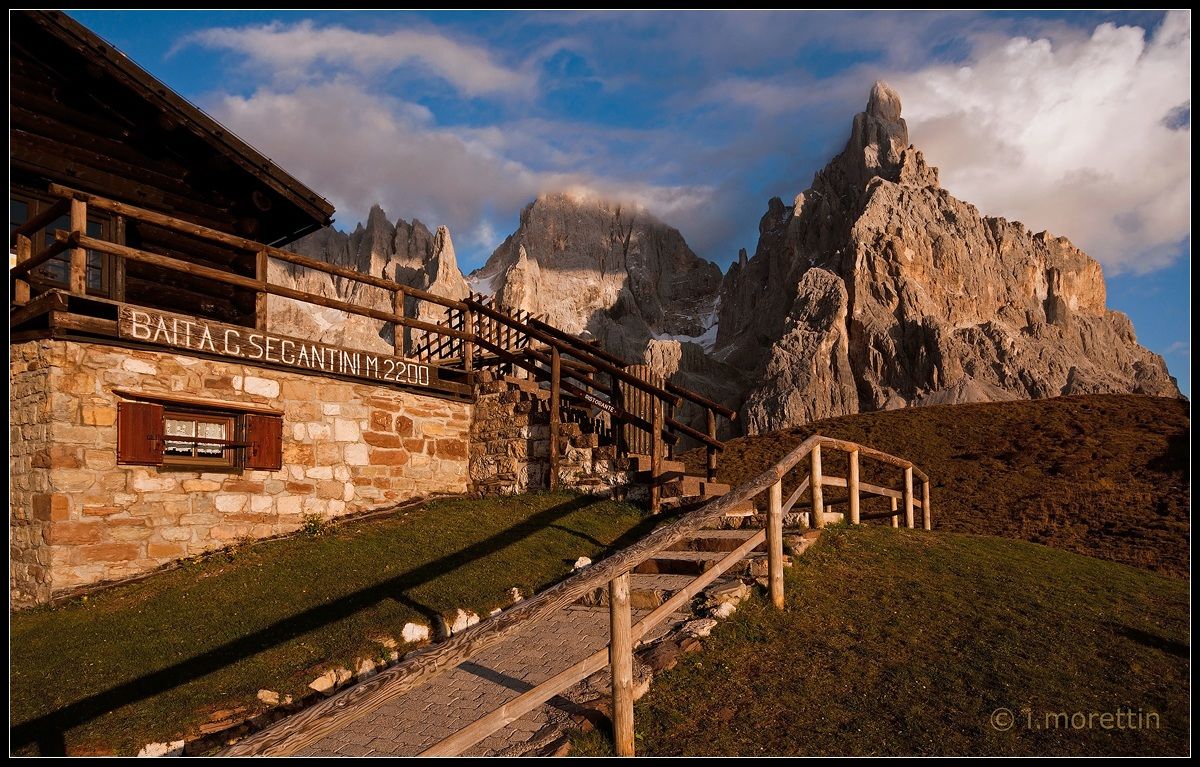 Tramonto autunnale dalla Baita Segantini