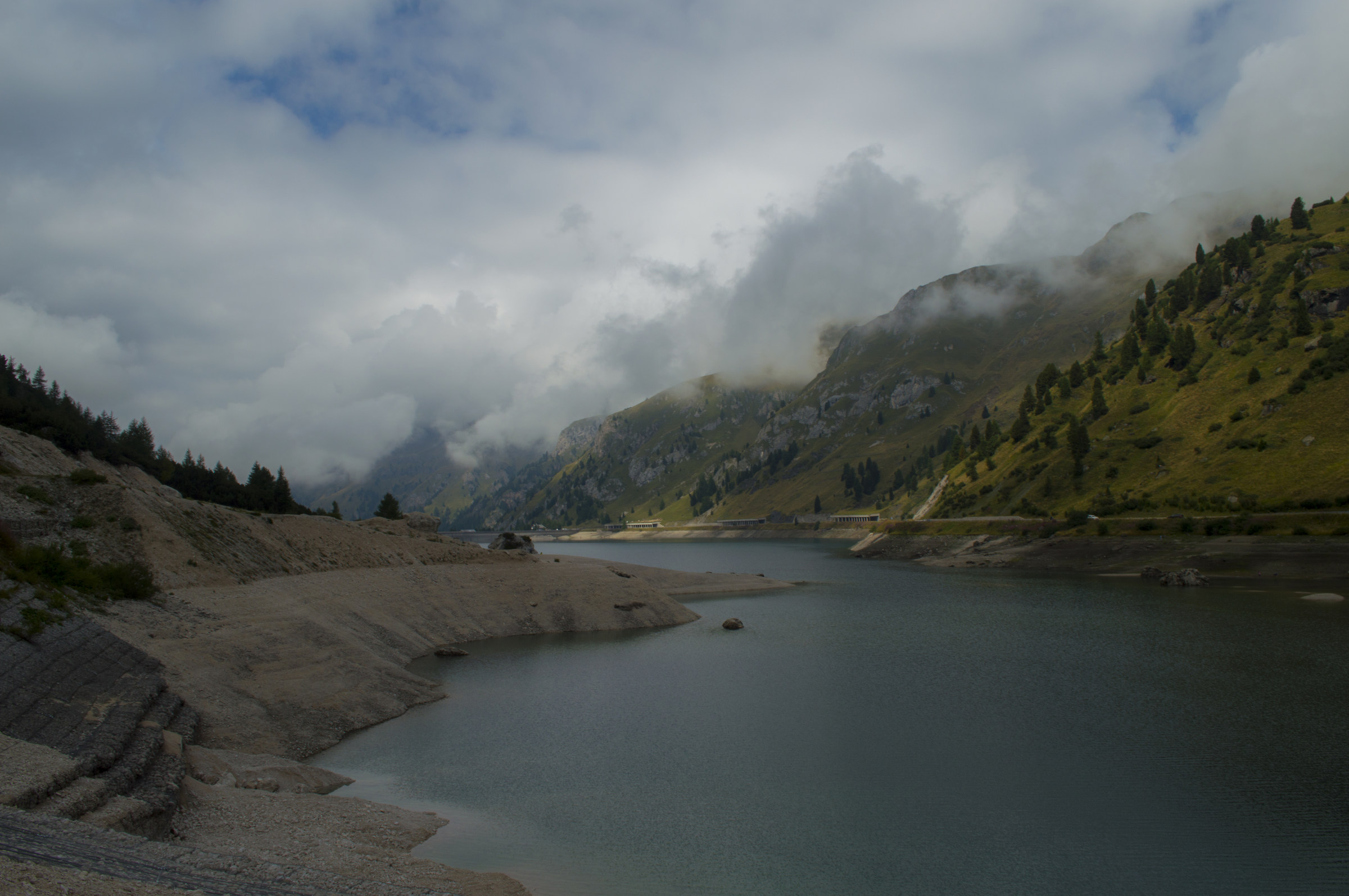 panoramic lake fedaia