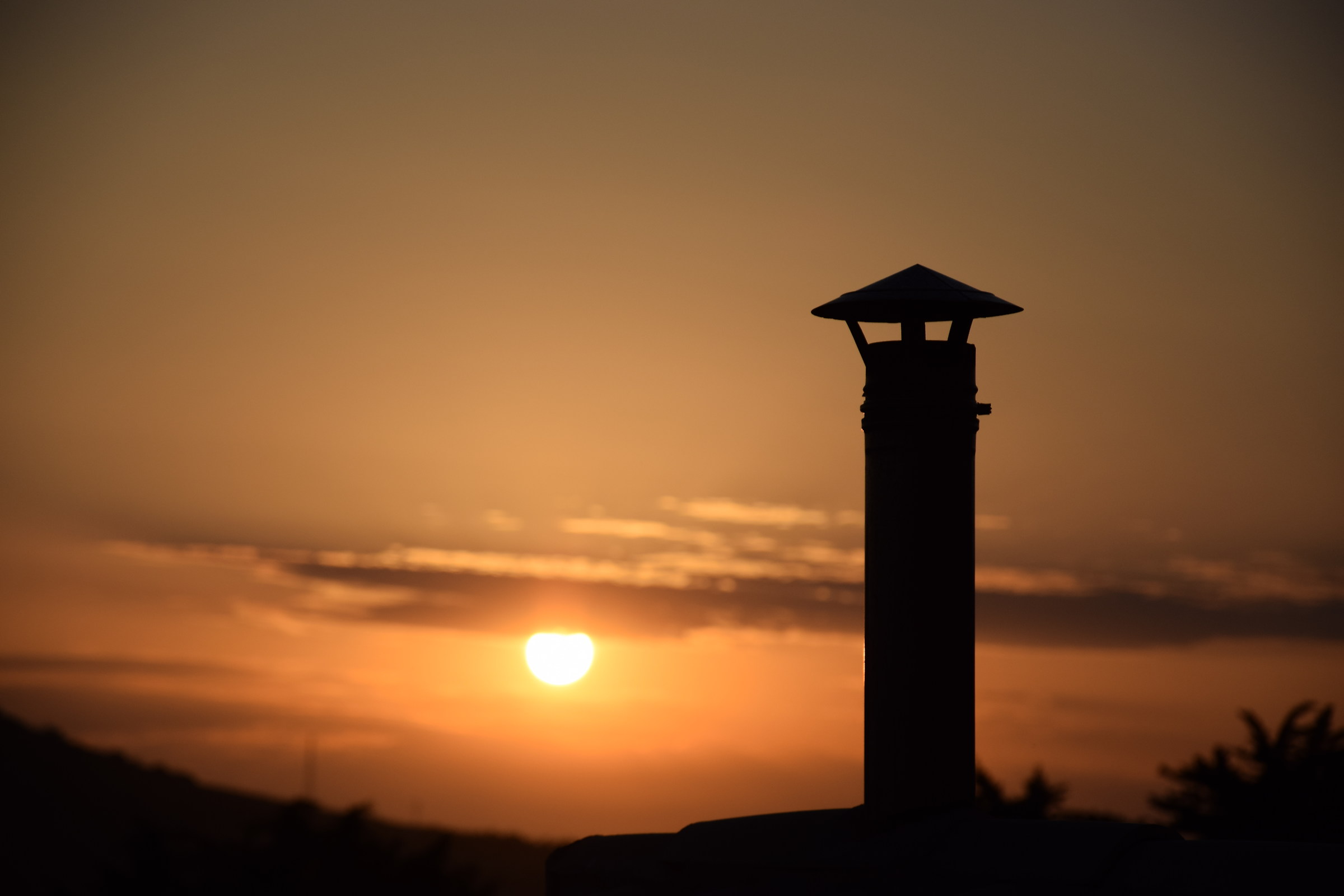 Fumaiola in tramonto