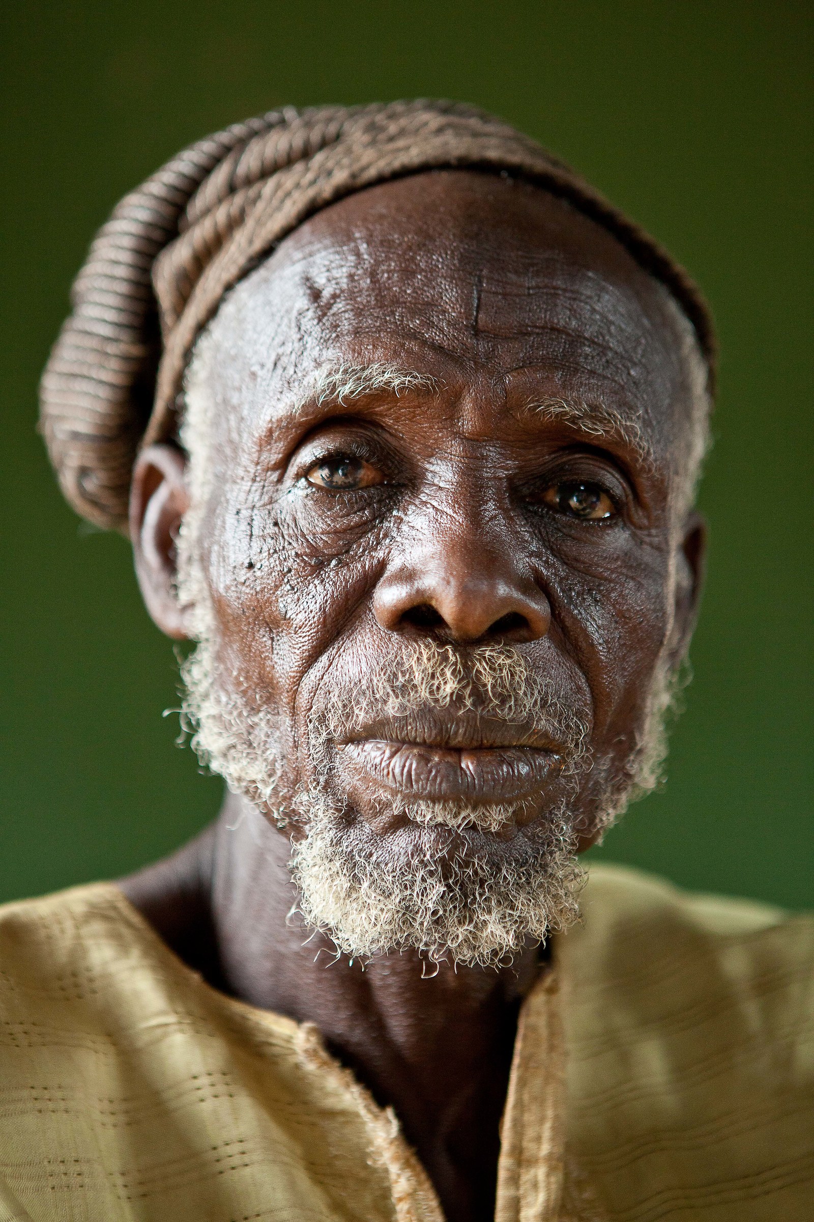 Senior in a village Tamberma, Ghana.