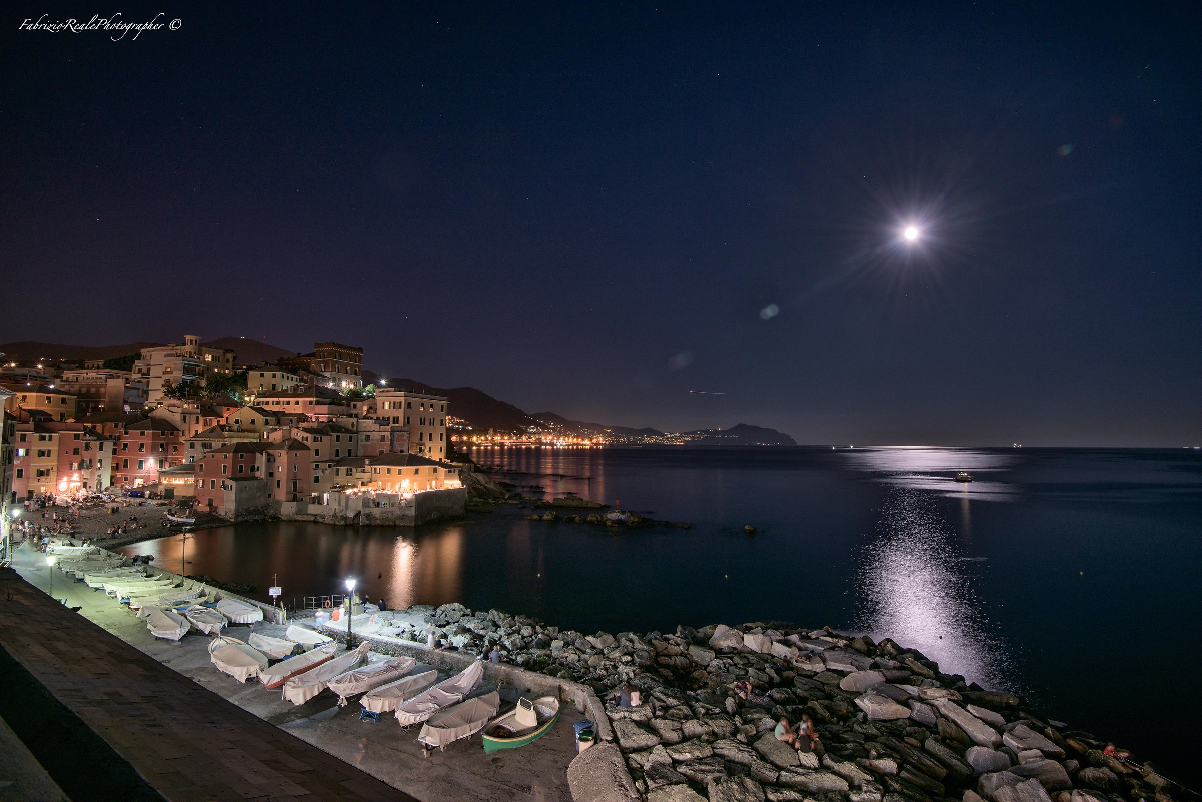 Boccadasse in luna piena