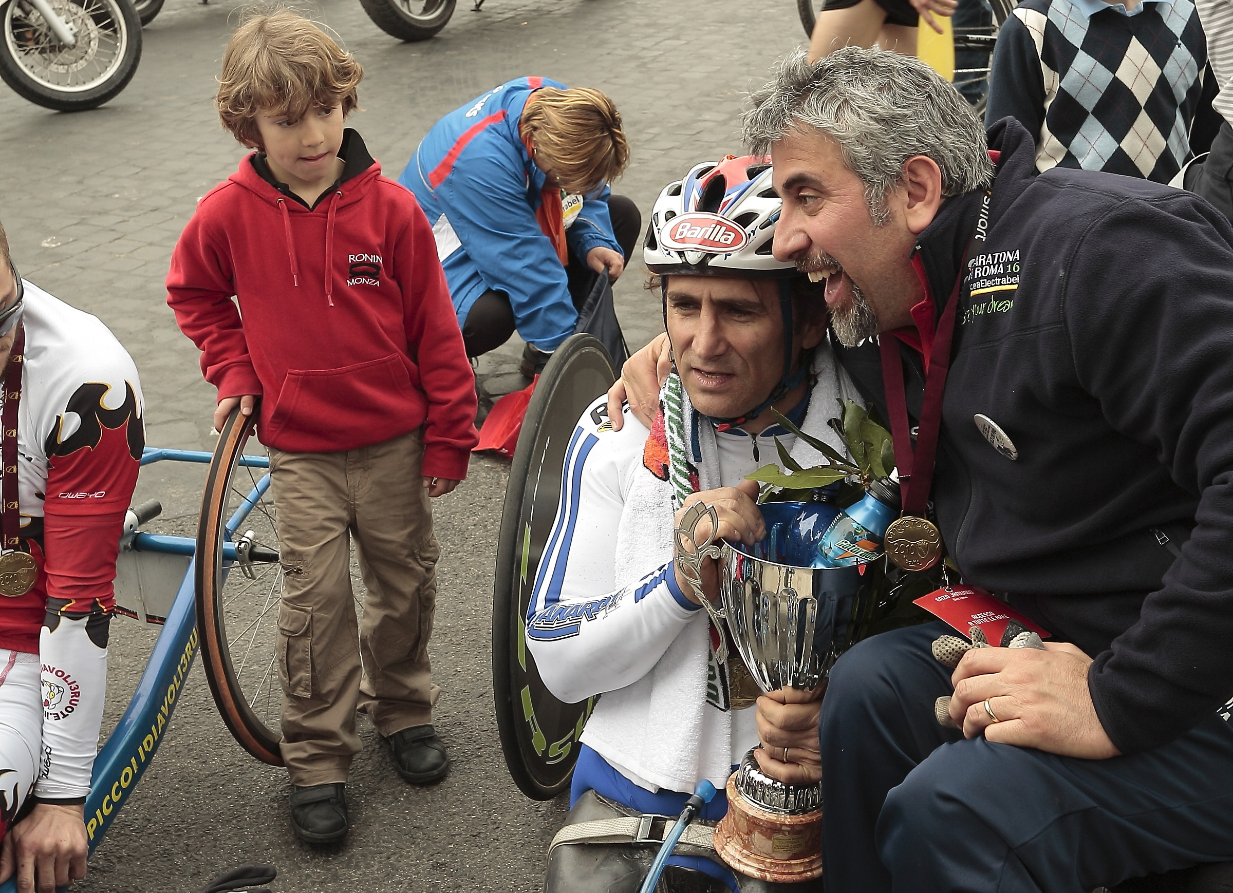 Alex Zanardi in the Rome Marathon