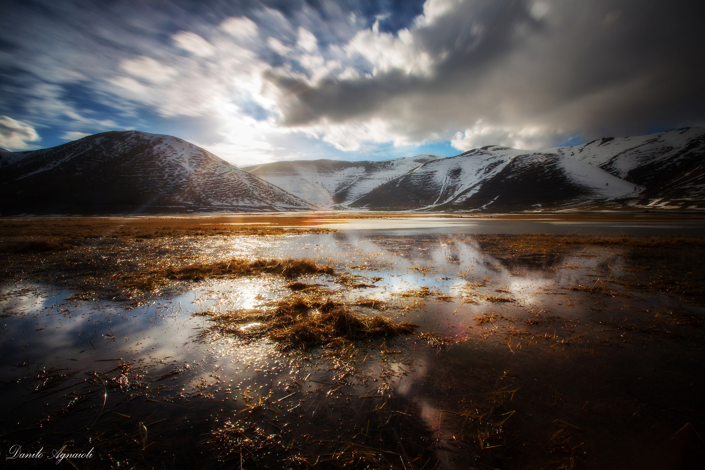 against winter light