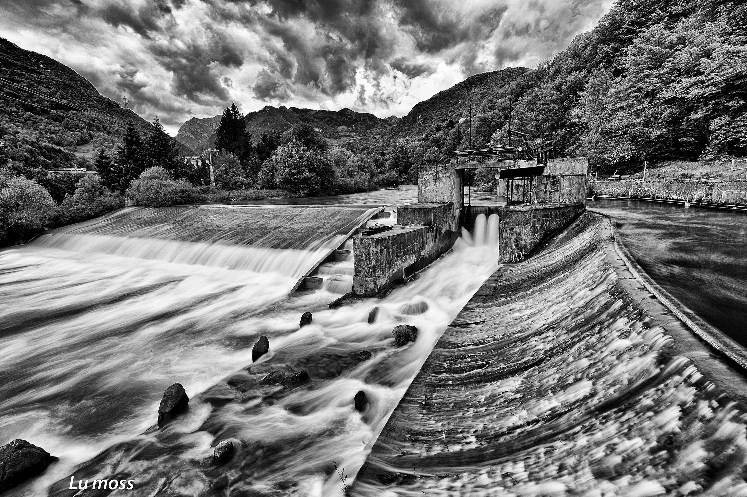 Lungo il fiume Serio.