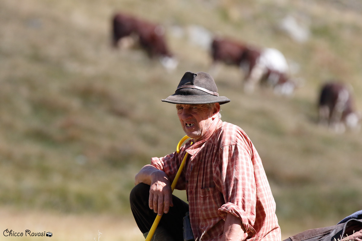 Pastore con il suo miglior sorriso.