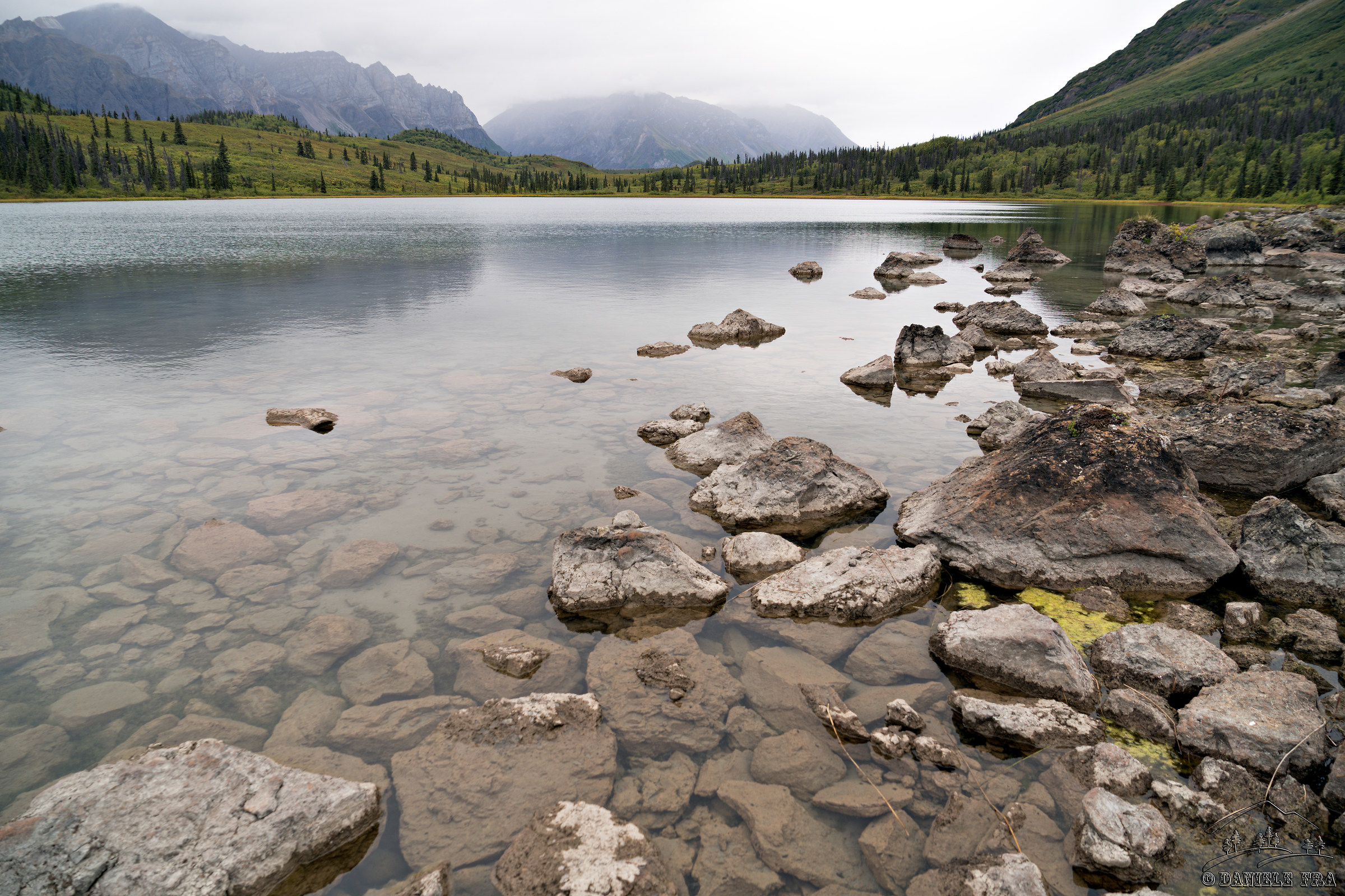 Lakes in the group of Wrangell