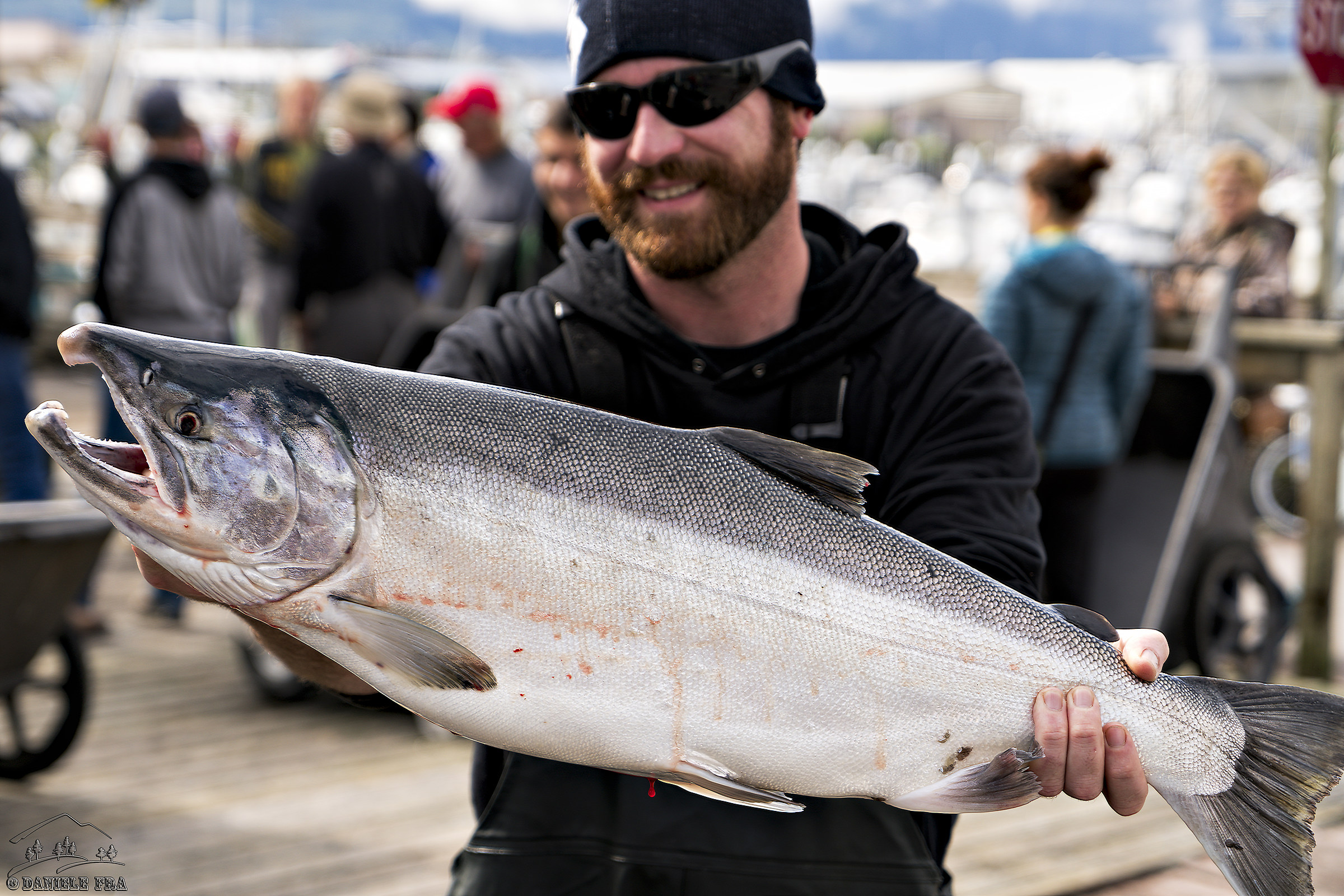 Fishing for salmon in Valdez