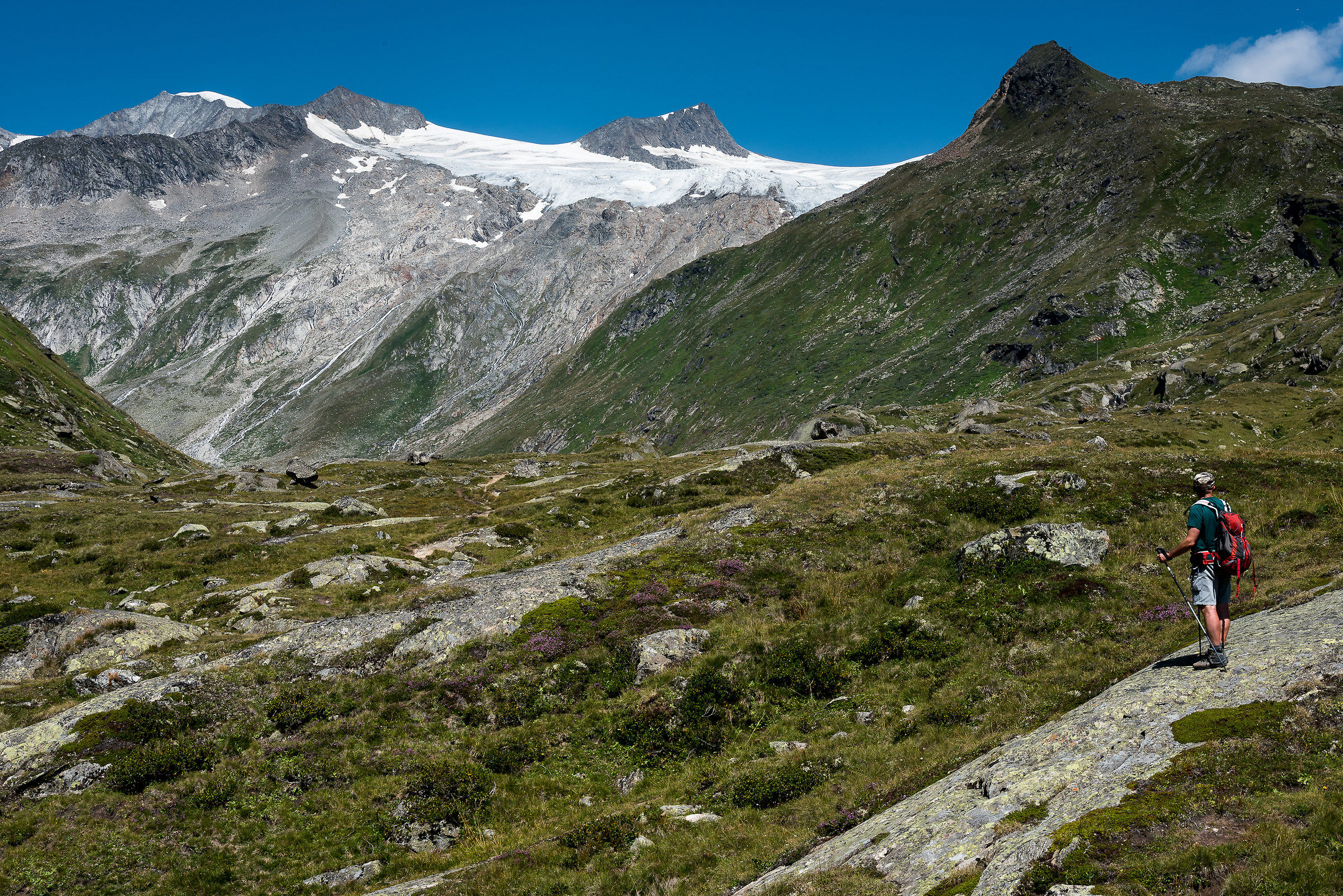 Ghiacciaio del Grossvenediger dalla Johannis Hutte