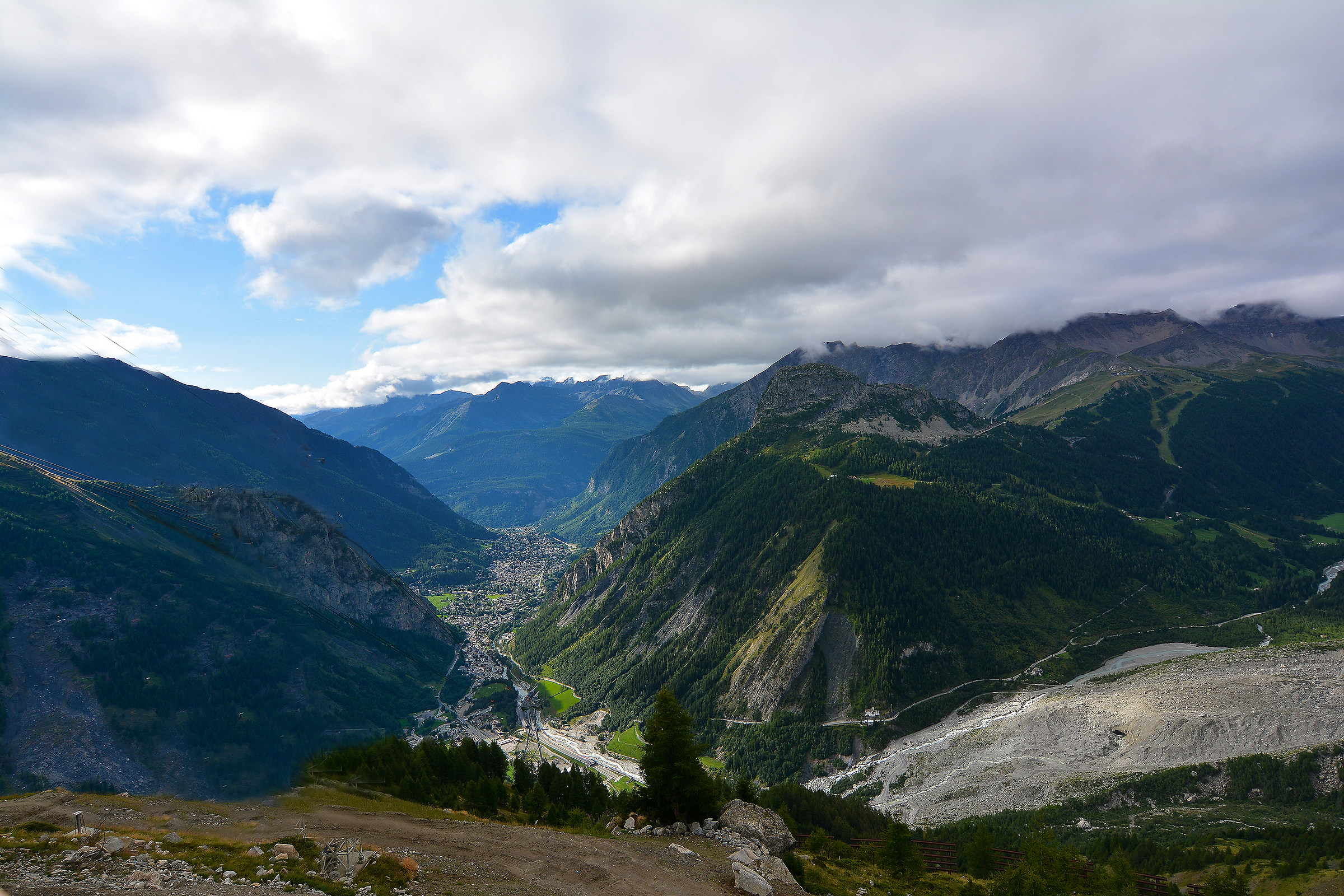 Veduta dal Monte Bianco