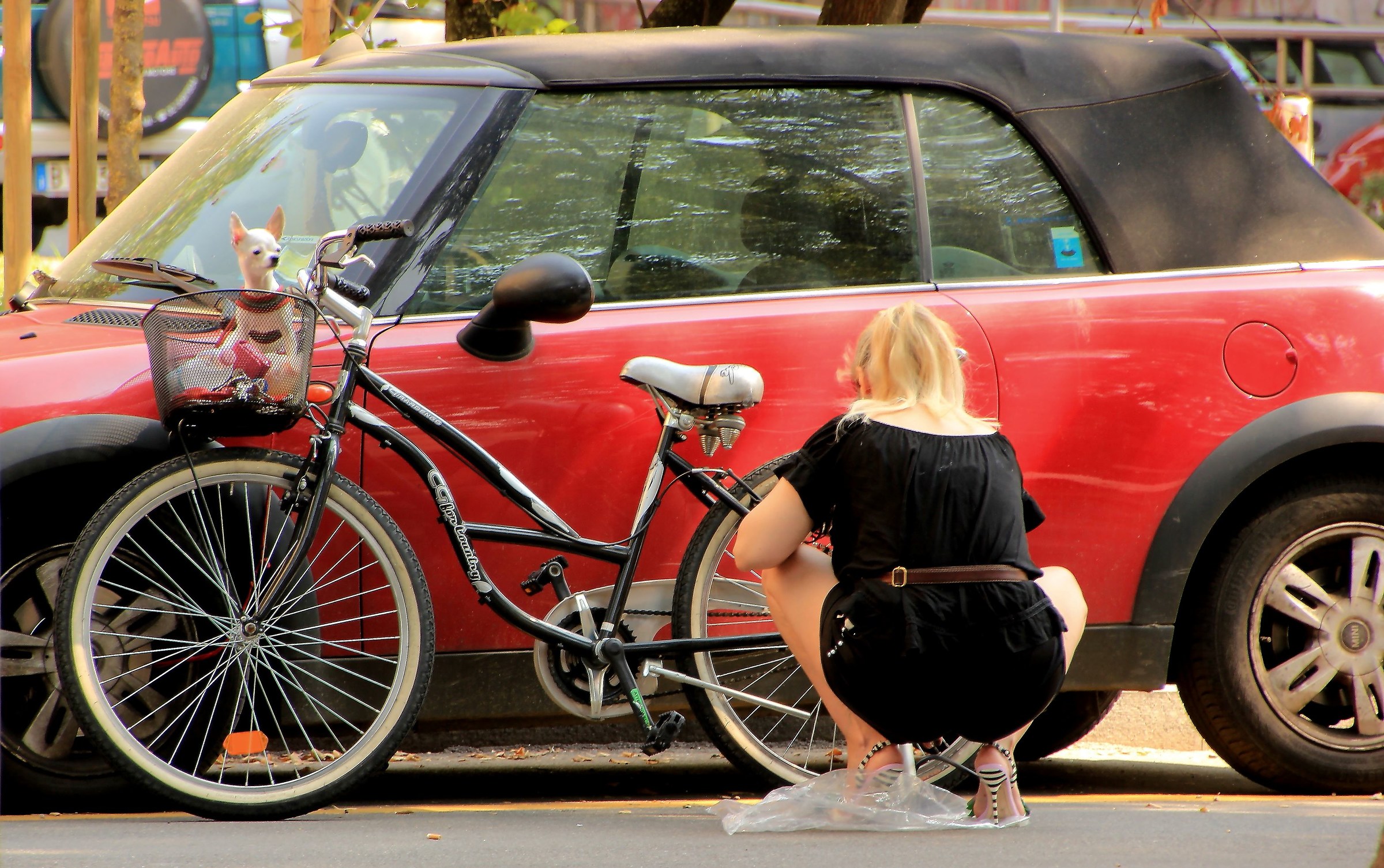 Passenger annoyed by the delay.