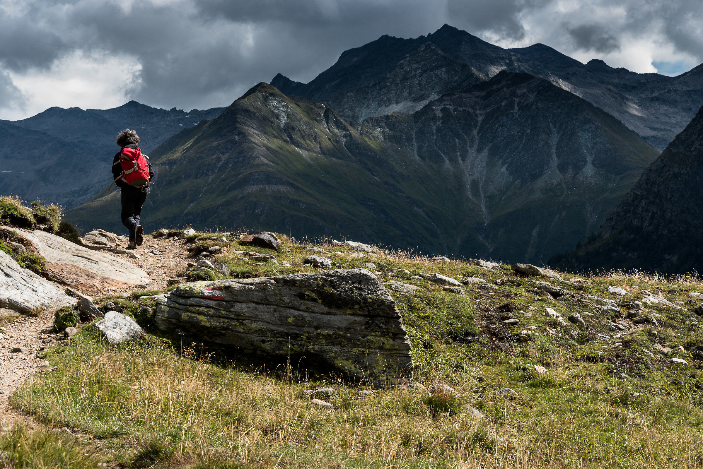 Coming down the Rostocker Hutte