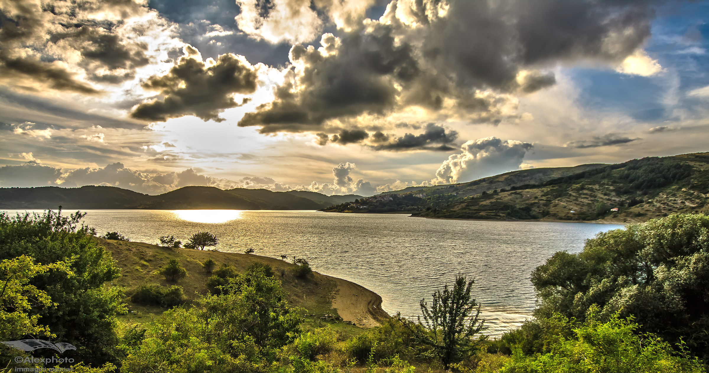 Sunset in Campotosto