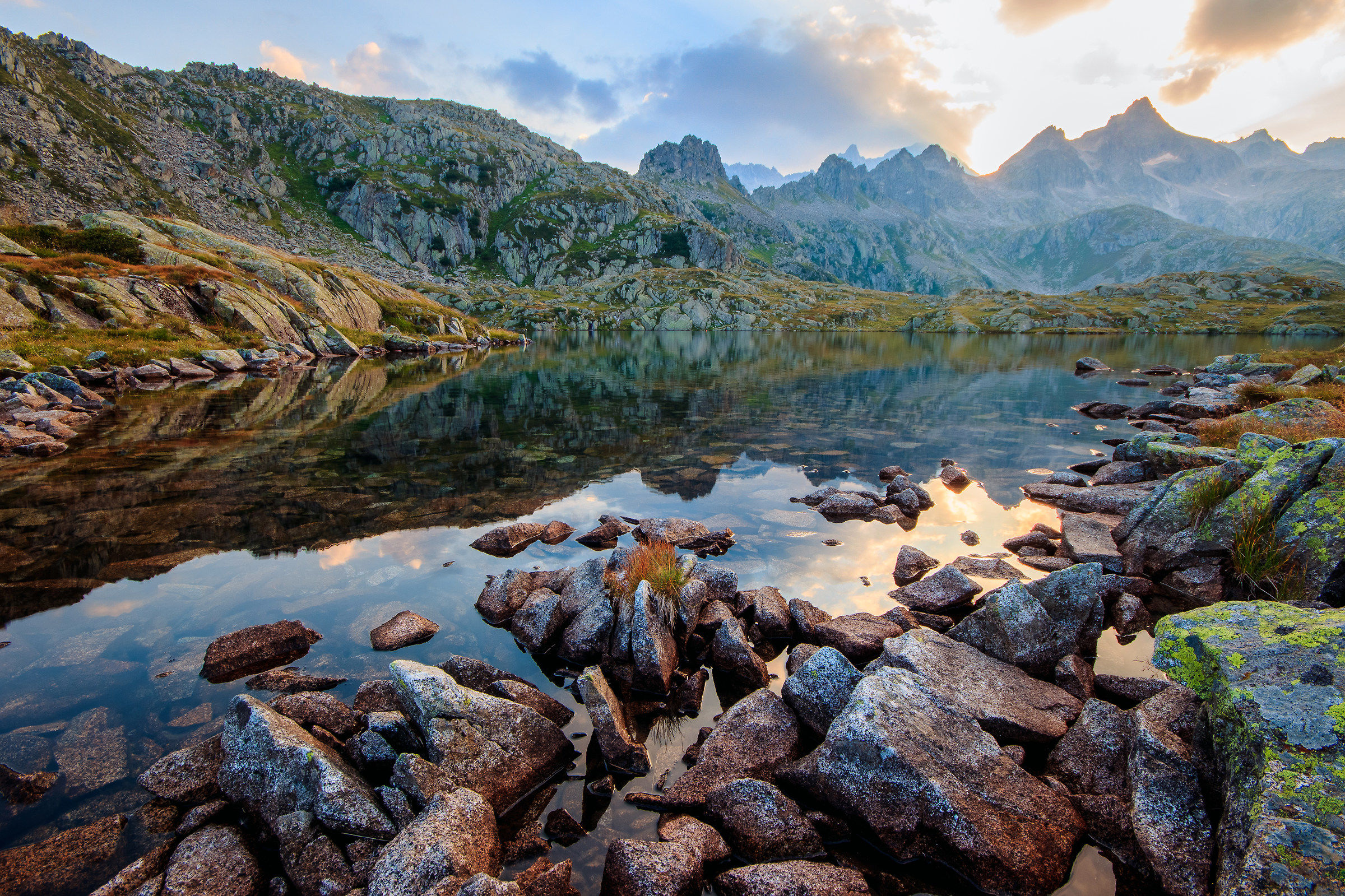 Lago Nero, Val Nambrone: Riflessi al tramonto