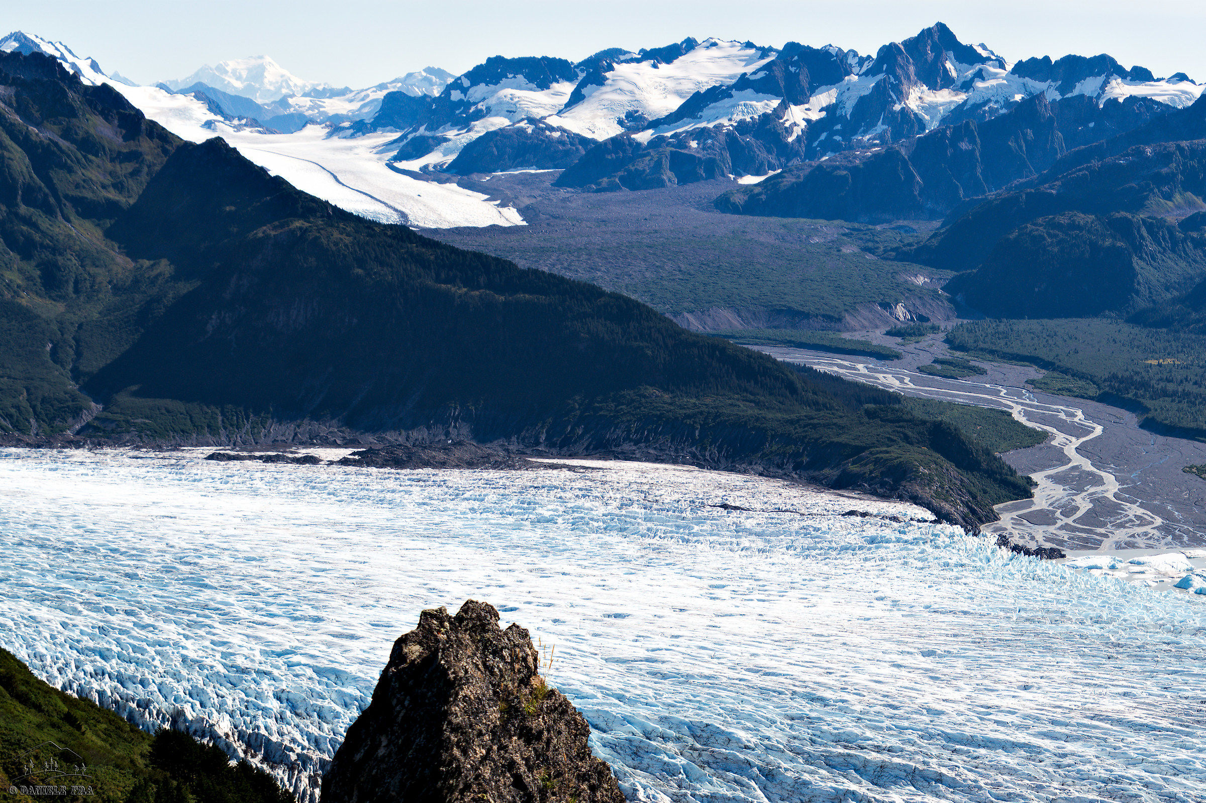 Sheridan Glacier e Saddlebag Glacier
